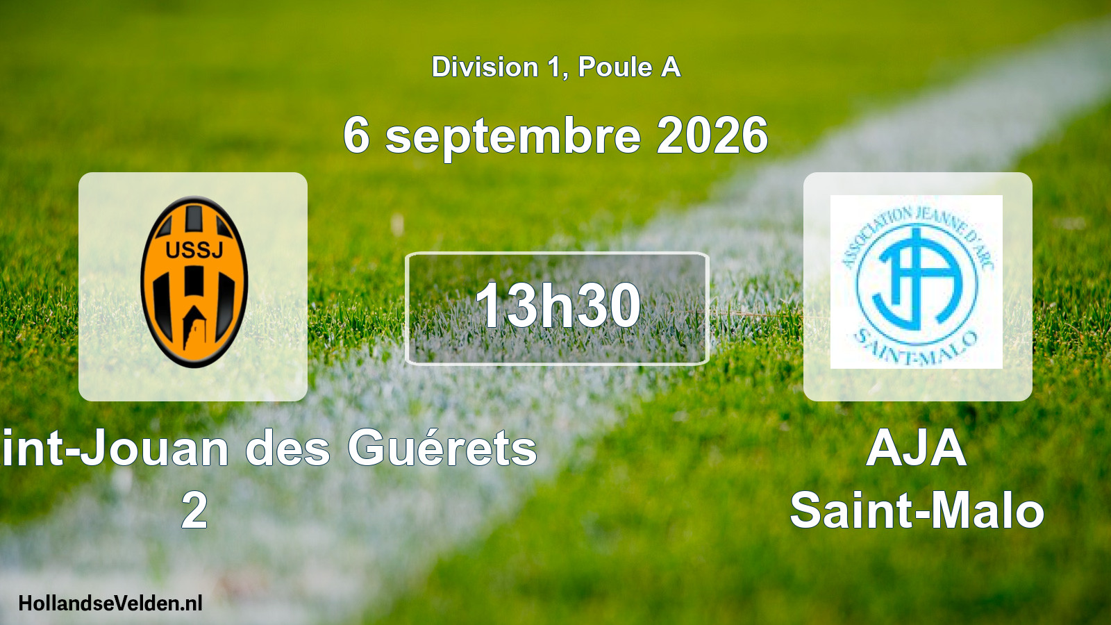 Scheduled Match: US Saint-Jouan des Guérets 2 - AJA Saint-Malo (6 September 2026)