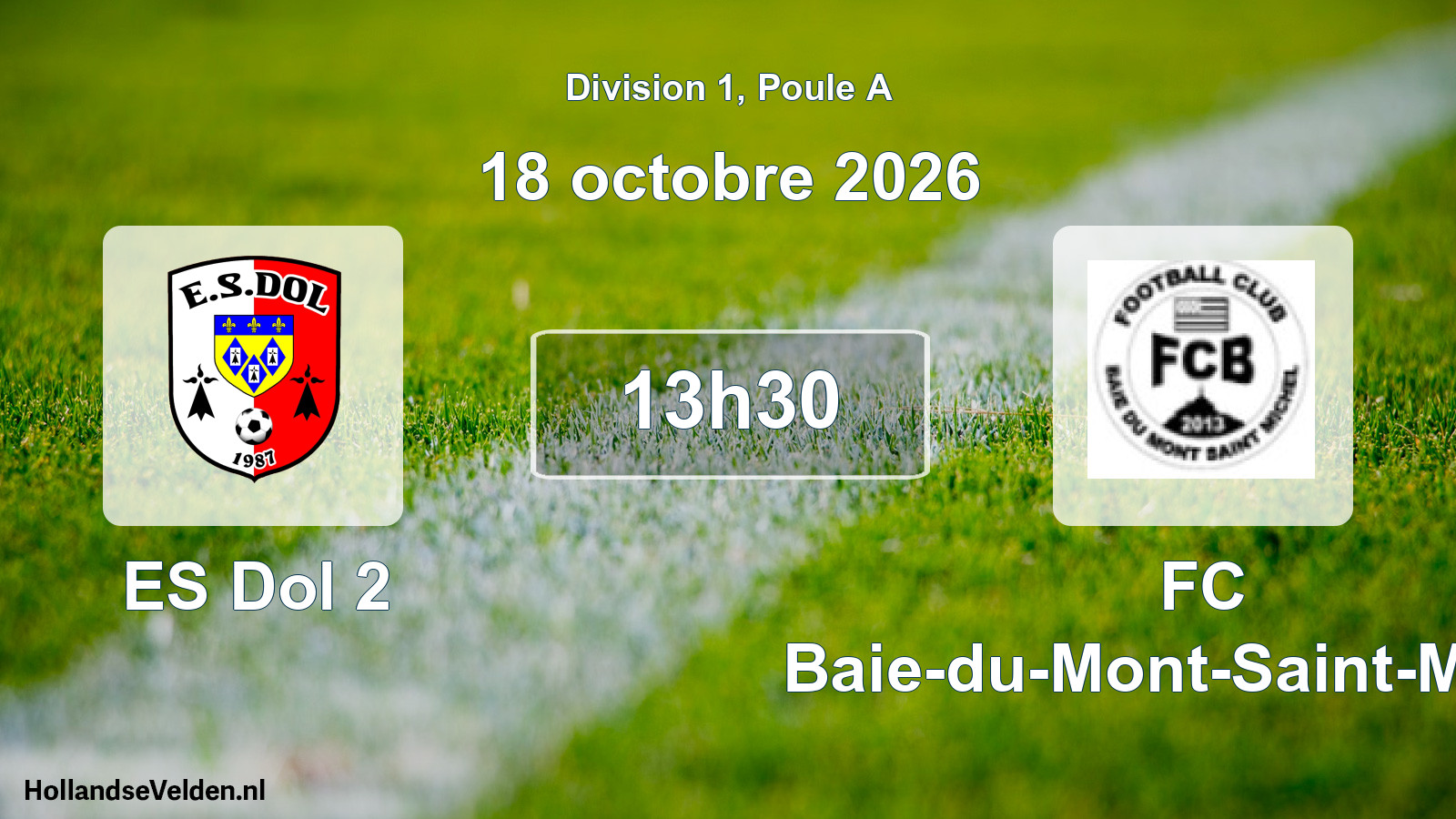 Scheduled Match: ES Dol 2 - FC Baie-du-Mont-Saint-Michel (18 October 2026)