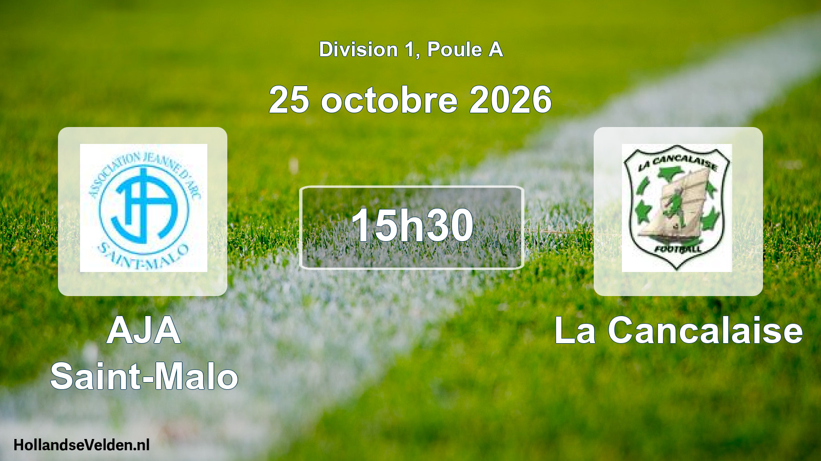 Scheduled Match: AJA Saint-Malo - La Cancalaise (25 October 2026)