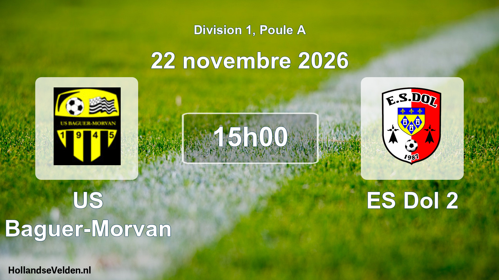 Scheduled Match: US Baguer-Morvan - ES Dol 2 (22 November 2026)