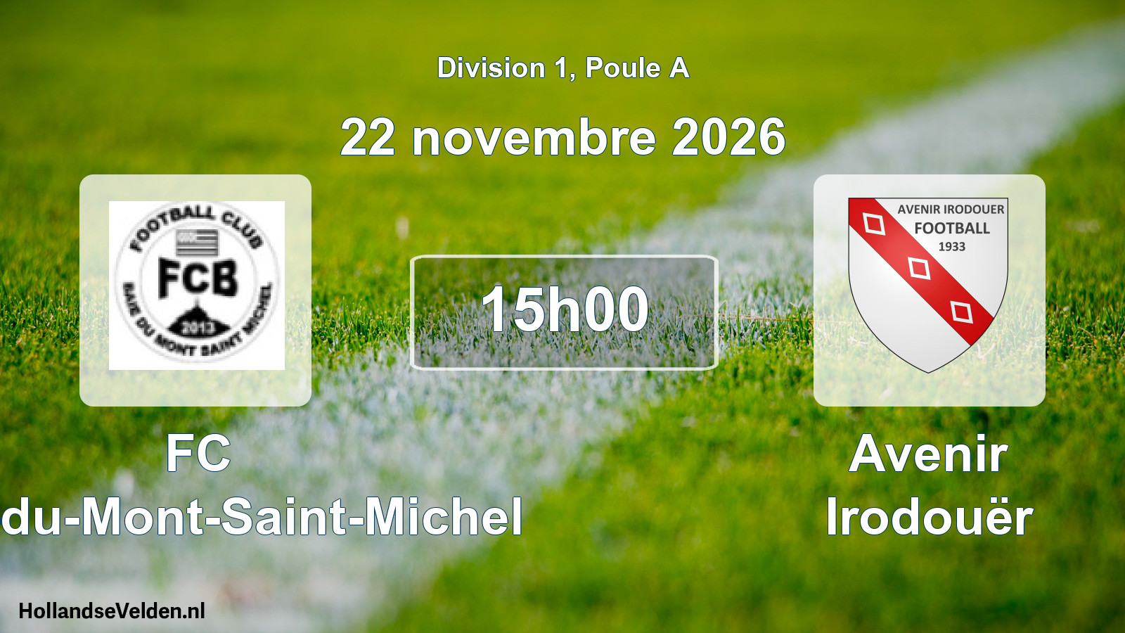 Scheduled Match: FC Baie-du-Mont-Saint-Michel - Avenir Irodouër (22 November 2026)