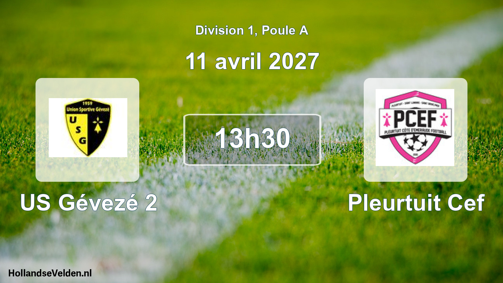 Scheduled Match: US Gévezé 2 - Pleurtuit Cef (11 April 2027)