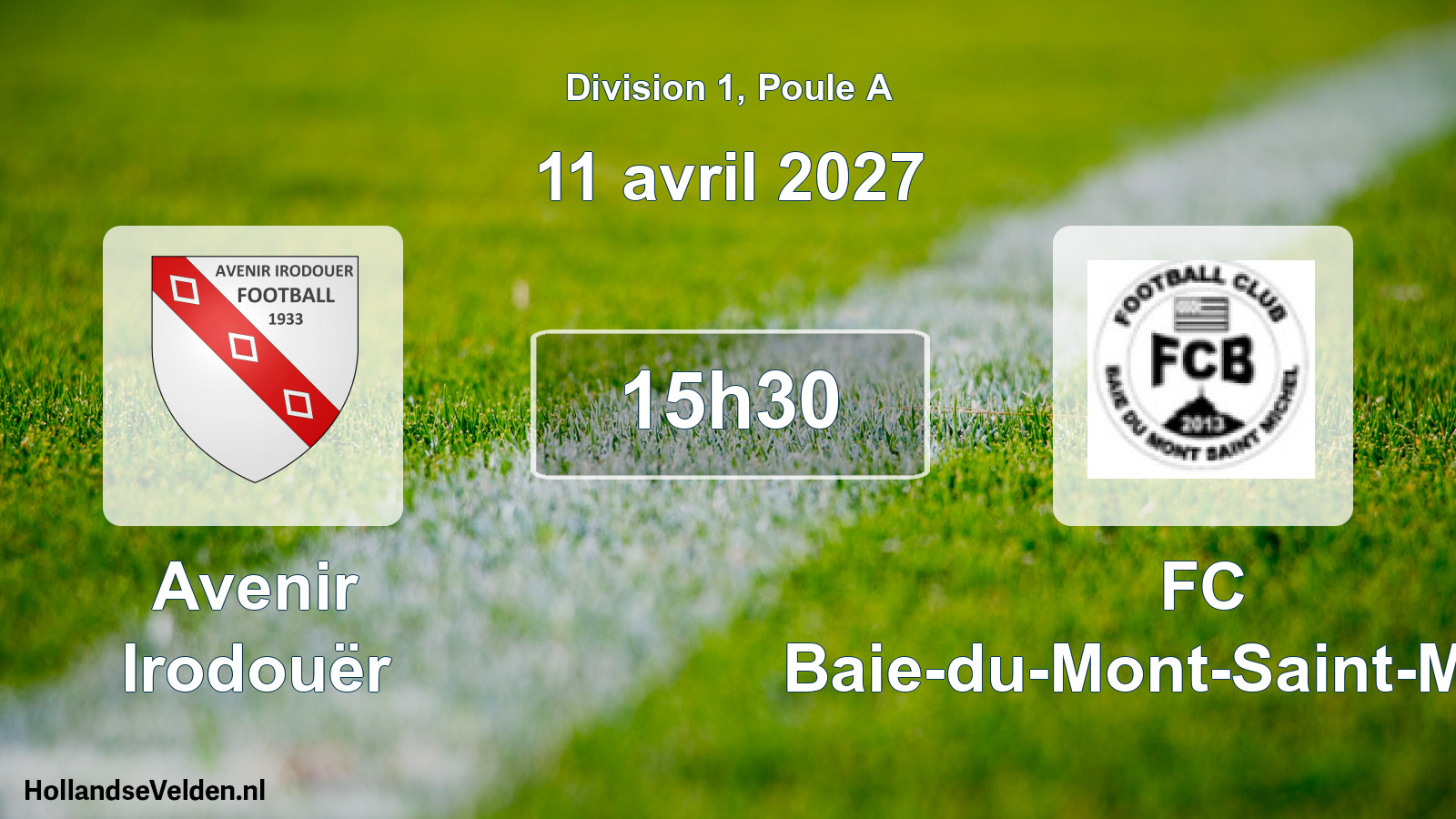 Scheduled Match: Avenir Irodouër - FC Baie-du-Mont-Saint-Michel (11 April 2027)