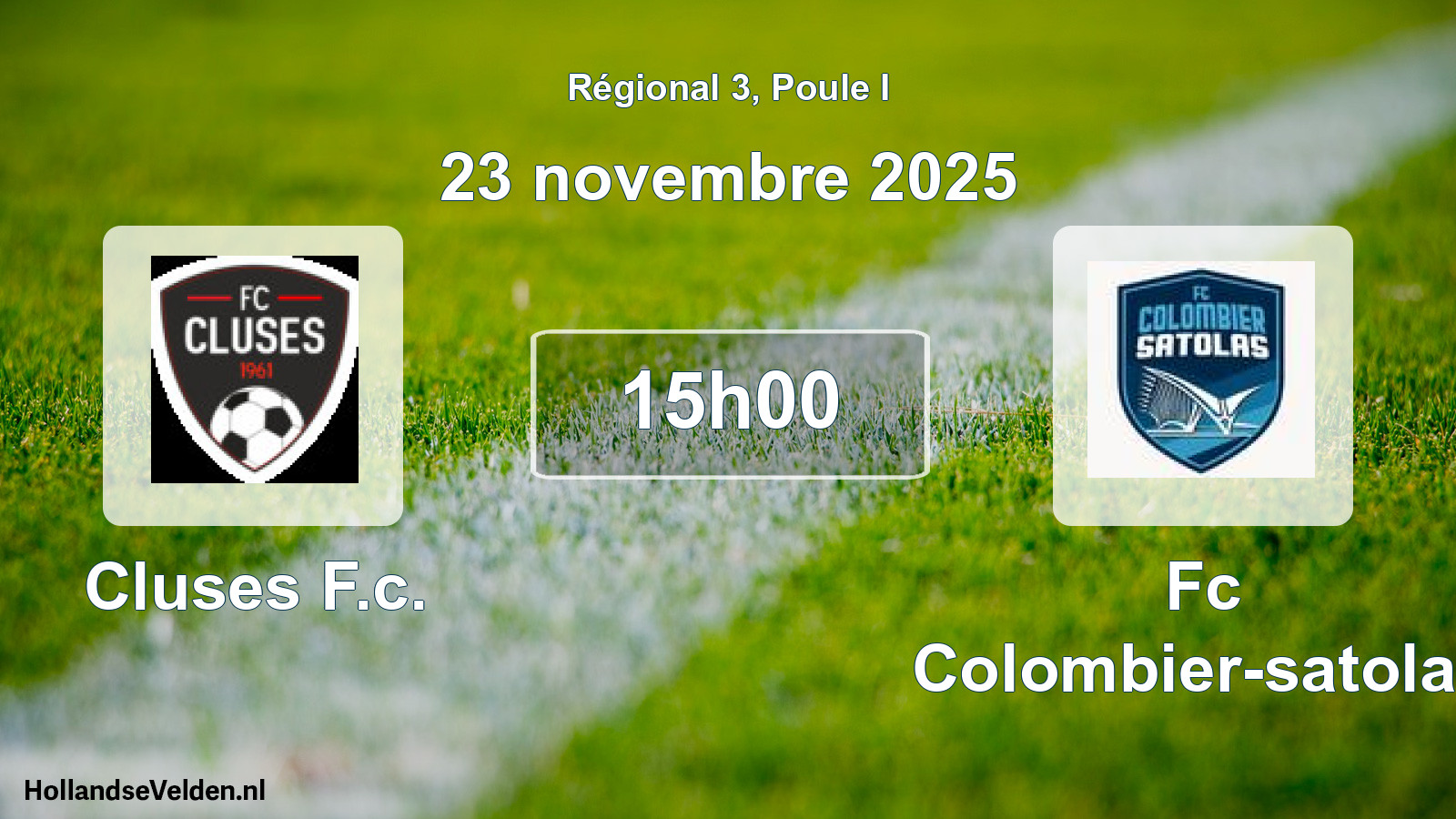 Geplande wedstrijd: Cluses F.c. - Fc Colombier-satolas (23 novembre 2025)