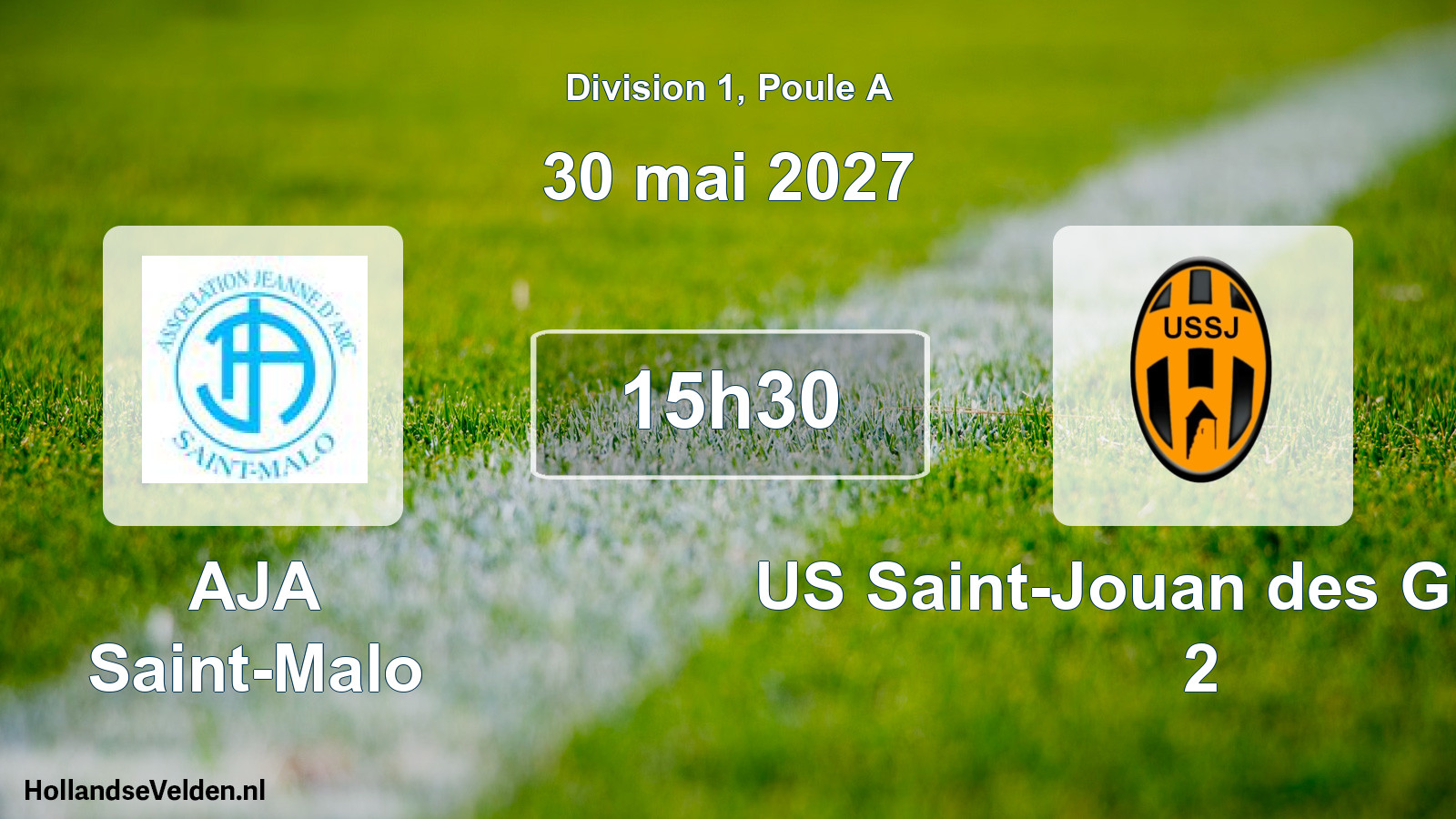 Scheduled Match: AJA Saint-Malo - US Saint-Jouan des Guérets 2 (30 May 2027)