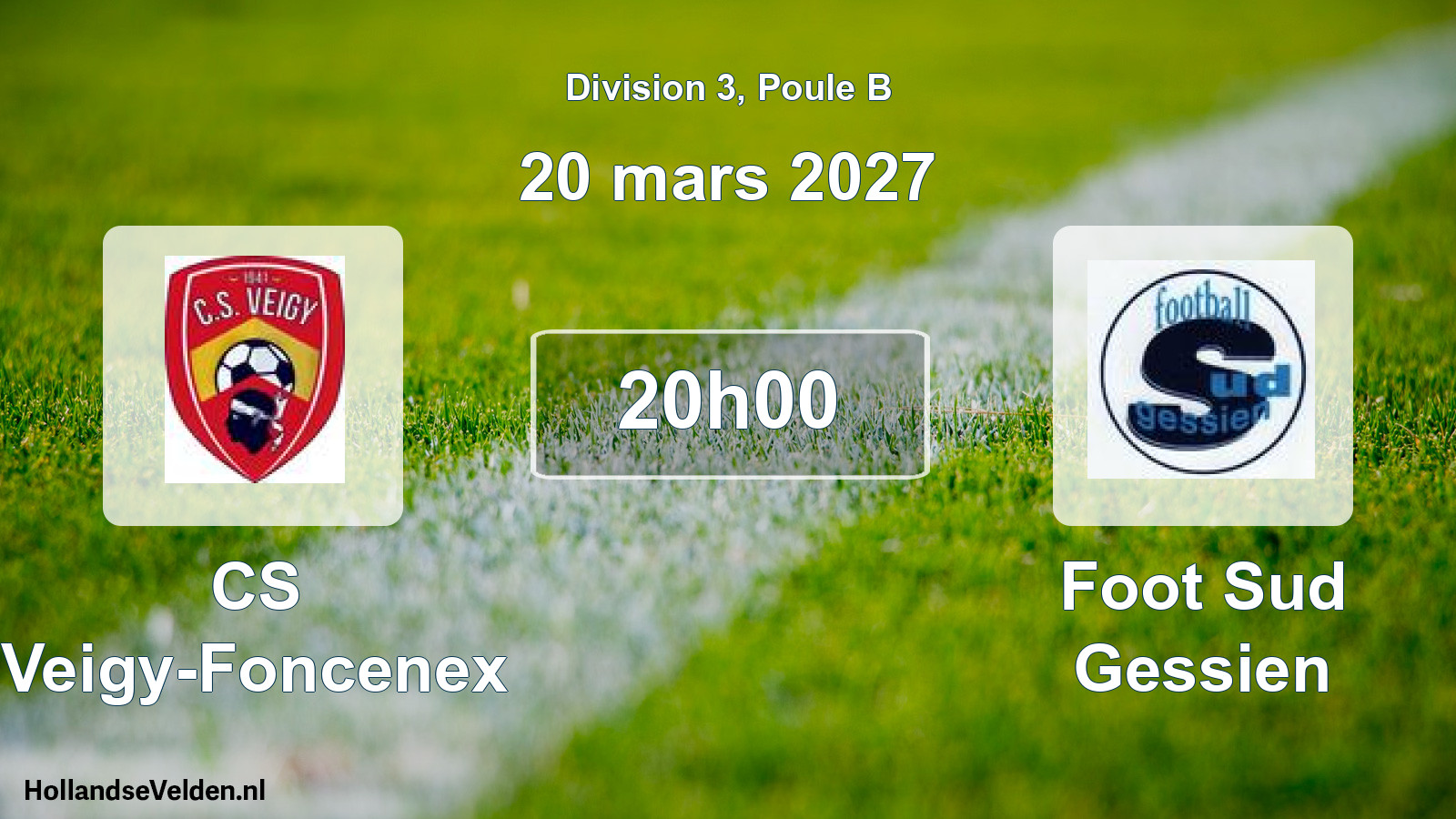 Match programmé: CS Veigy-Foncenex - Foot Sud Gessien (20 mars 2027)
