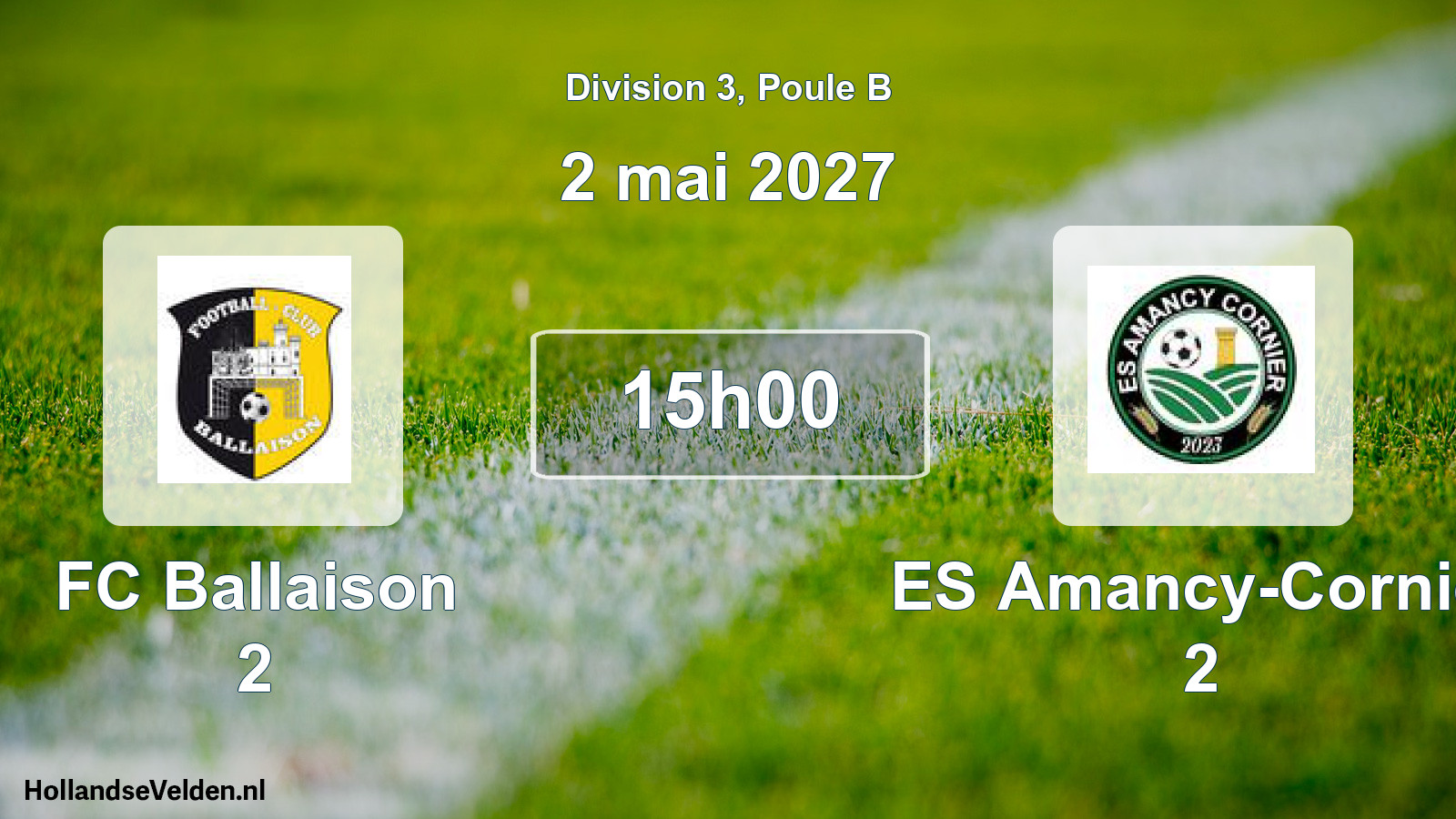 Match programmé: FC Ballaison 2 - ES Amancy-Cornier 2 (2 mai 2027)