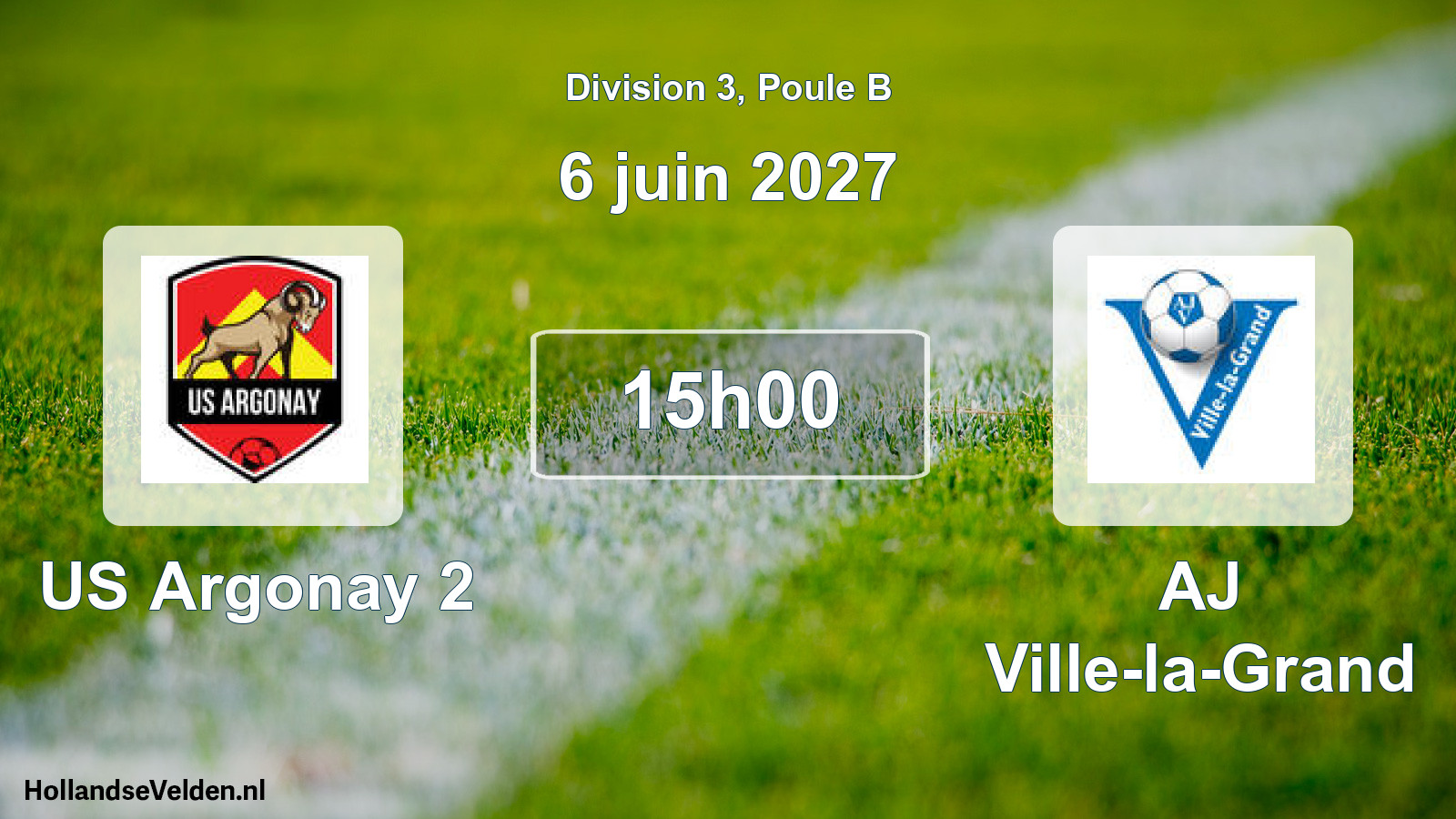 Match programmé: US Argonay 2 - AJ Ville-la-Grand (6 juin 2027)
