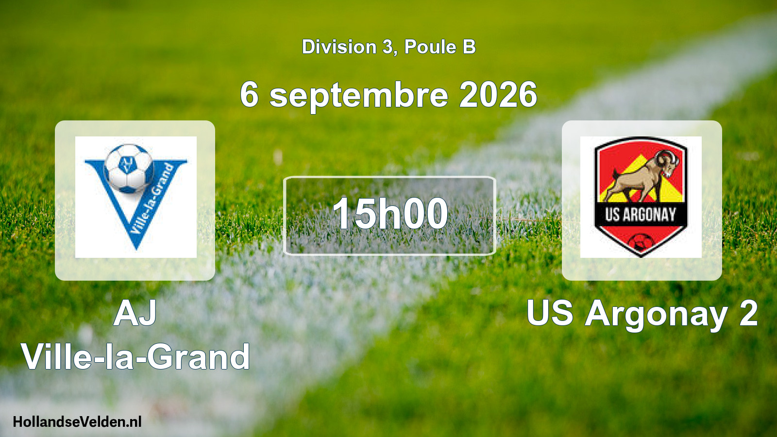 Scheduled Match: AJ Ville-la-Grand - US Argonay 2 (6 September 2026)