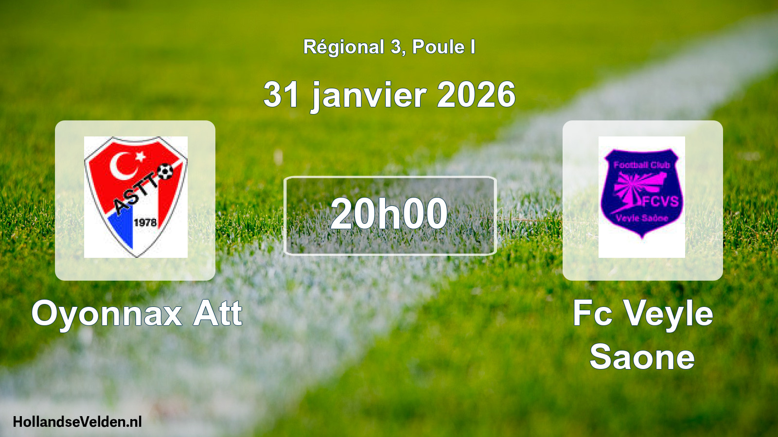 Geplande wedstrijd: Oyonnax Att - Fc Veyle Saone (31 janvier 2026)