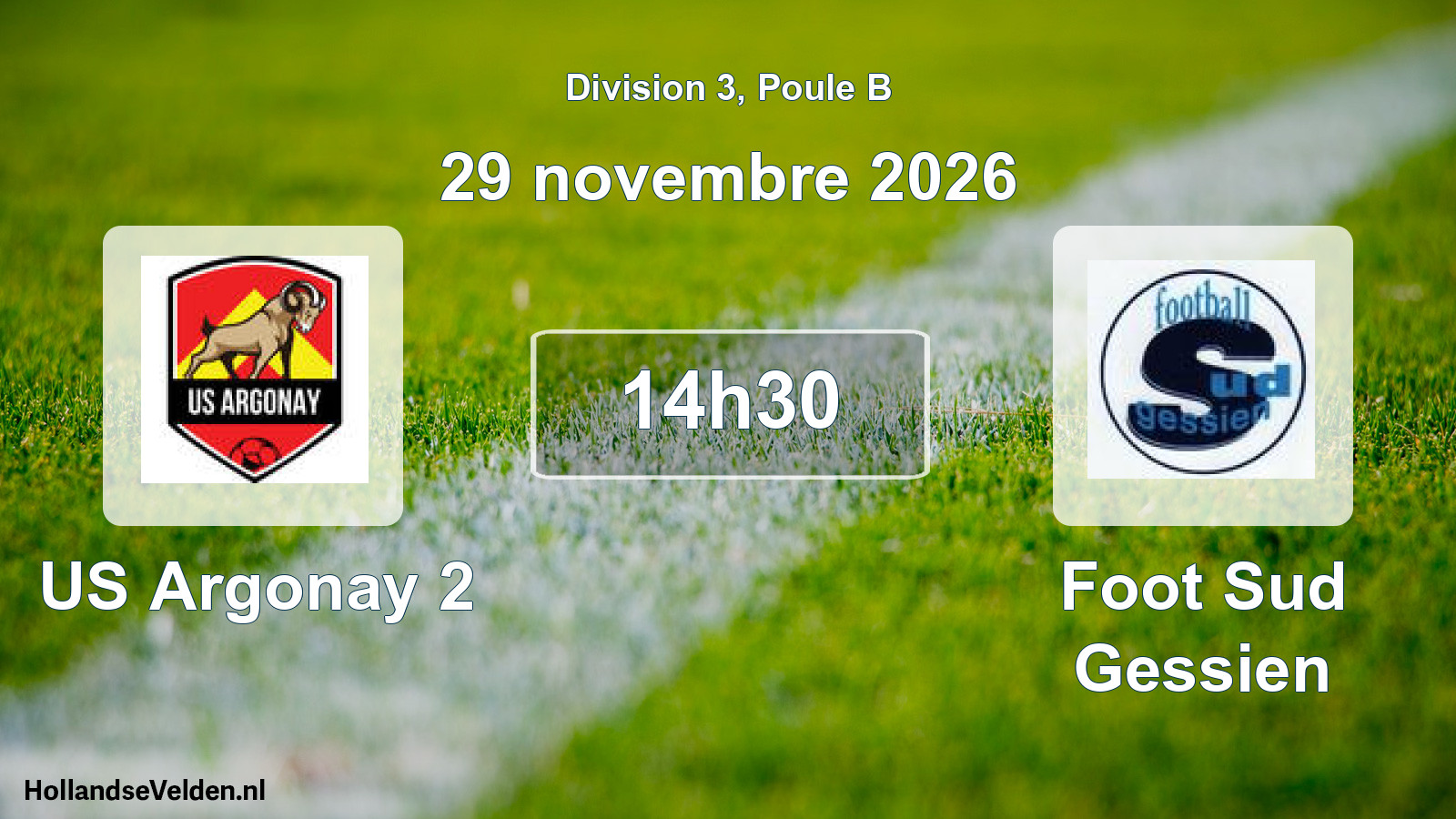 Scheduled Match: US Argonay 2 - Foot Sud Gessien (29 November 2026)