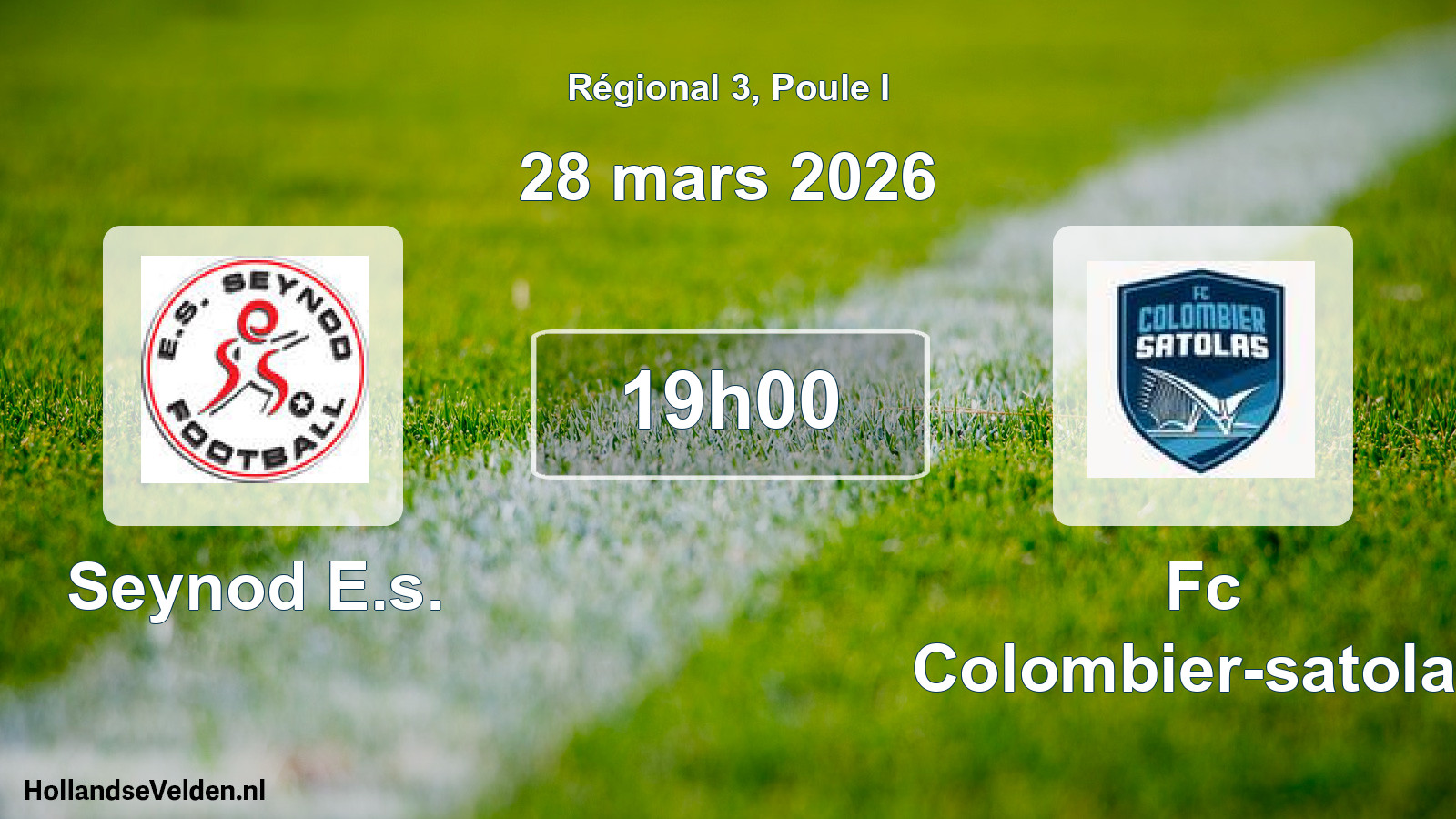 Geplande wedstrijd: Seynod E.s. - Fc Colombier-satolas (28 maart 2026)