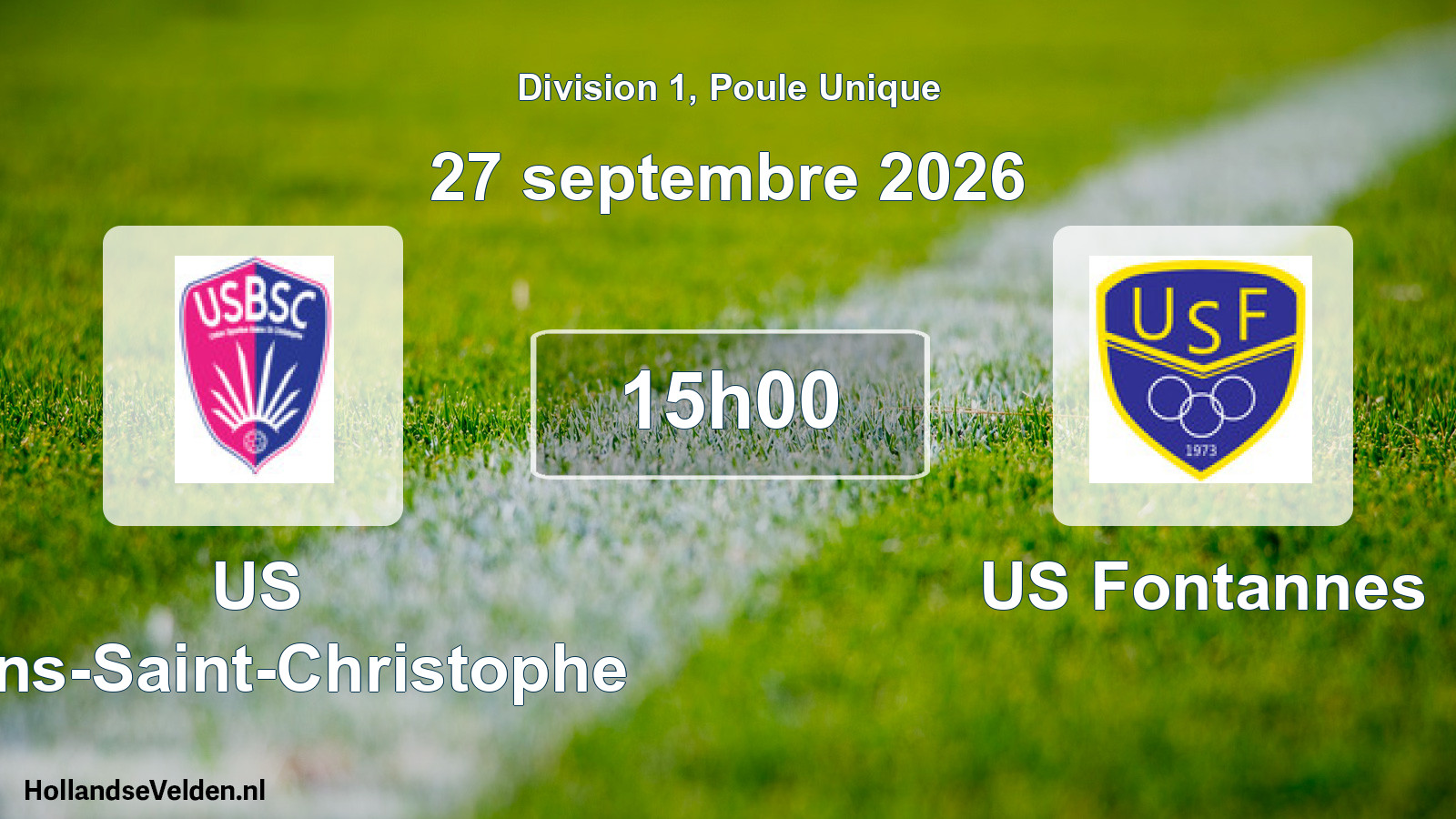 Scheduled Match: US Bains-Saint-Christophe - US Fontannes (27 September 2026)