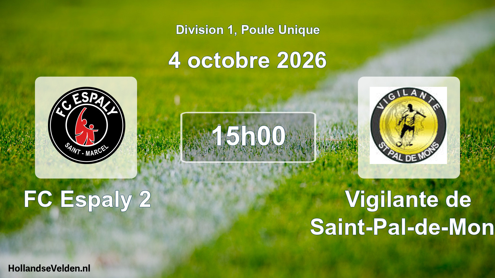 Scheduled Match: FC Espaly 2 - Vigilante de Saint-Pal-de-Mons (4 October 2026)