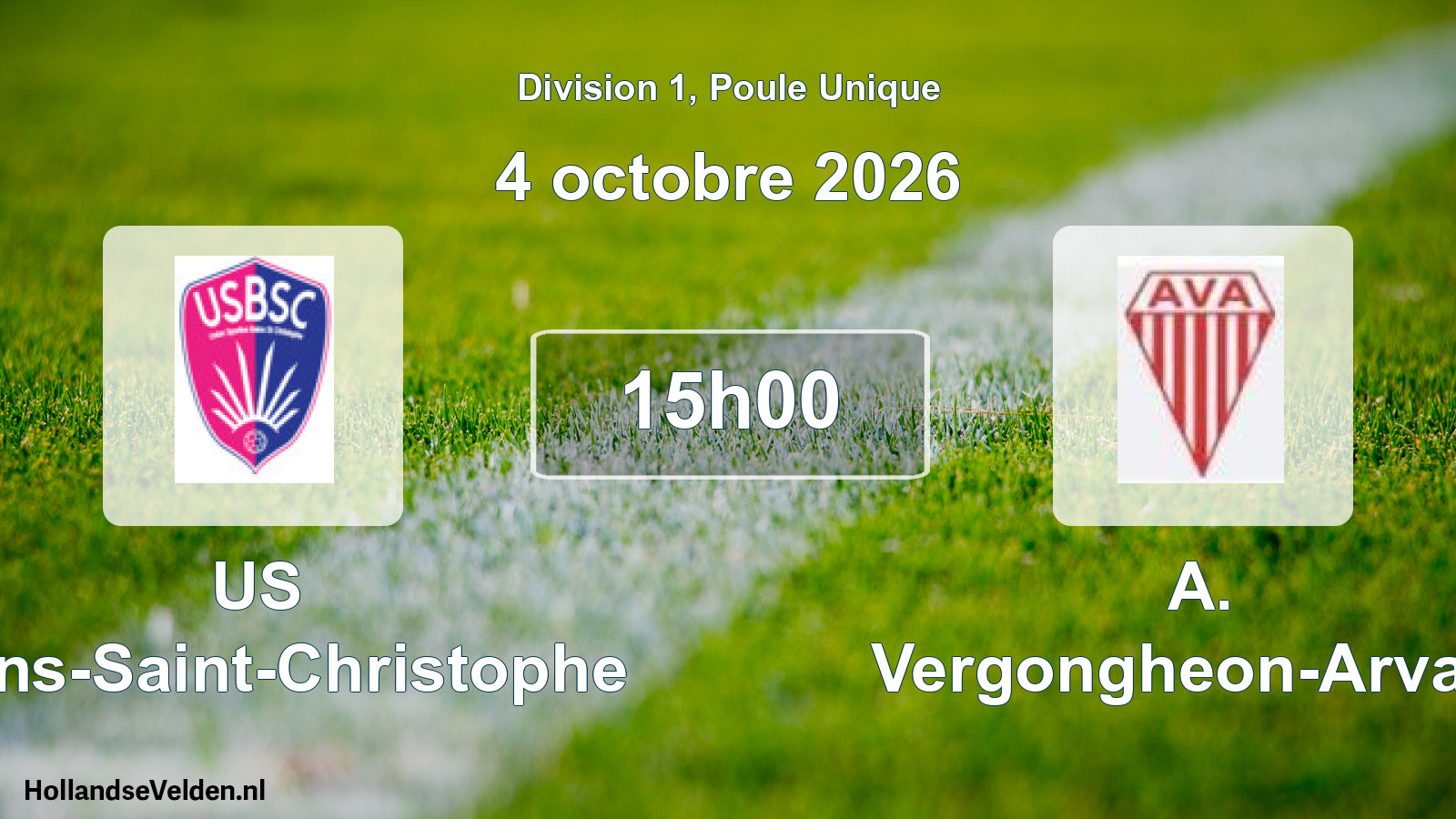 Match programmé: US Bains-Saint-Christophe - A. Vergongheon-Arvant (4 octobre 2026)