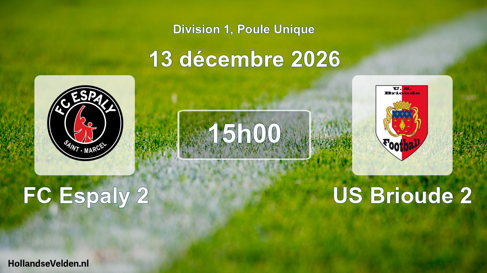 Scheduled Match: FC Espaly 2 - US Brioude 2 (13 December 2026)