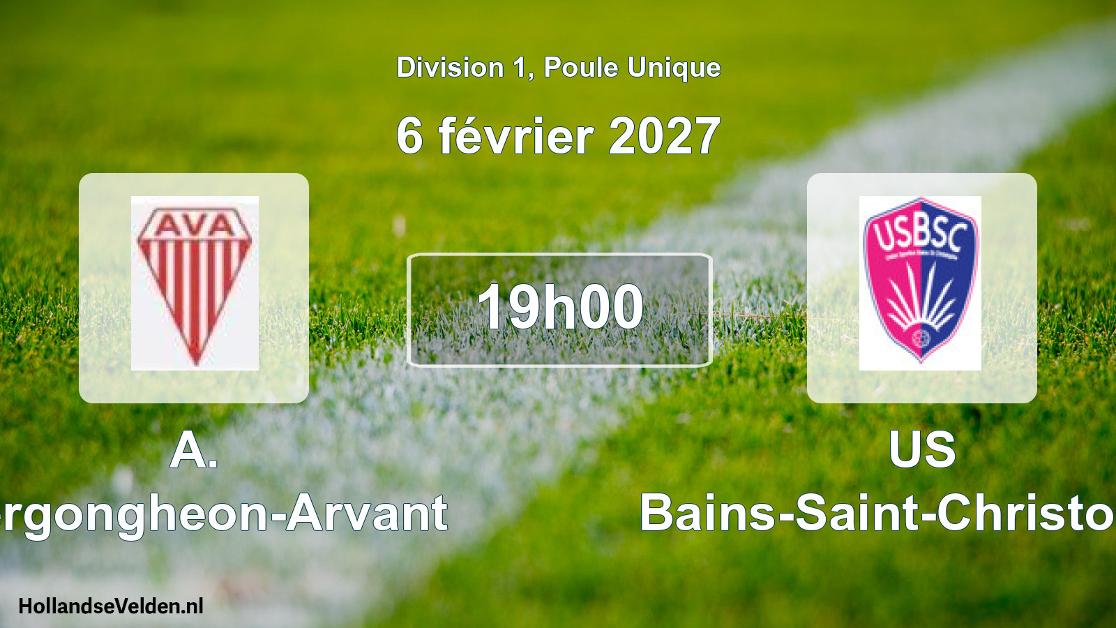 Match programmé: A. Vergongheon-Arvant - US Bains-Saint-Christophe (6 février 2027)