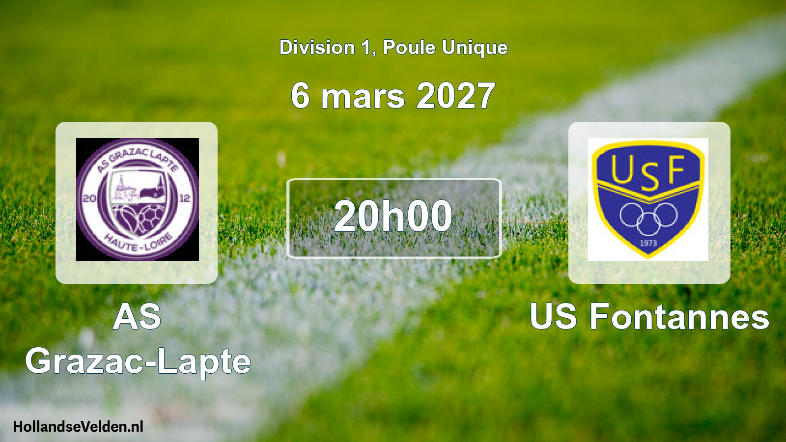 Scheduled Match: AS Grazac-Lapte - US Fontannes (6 March 2027)