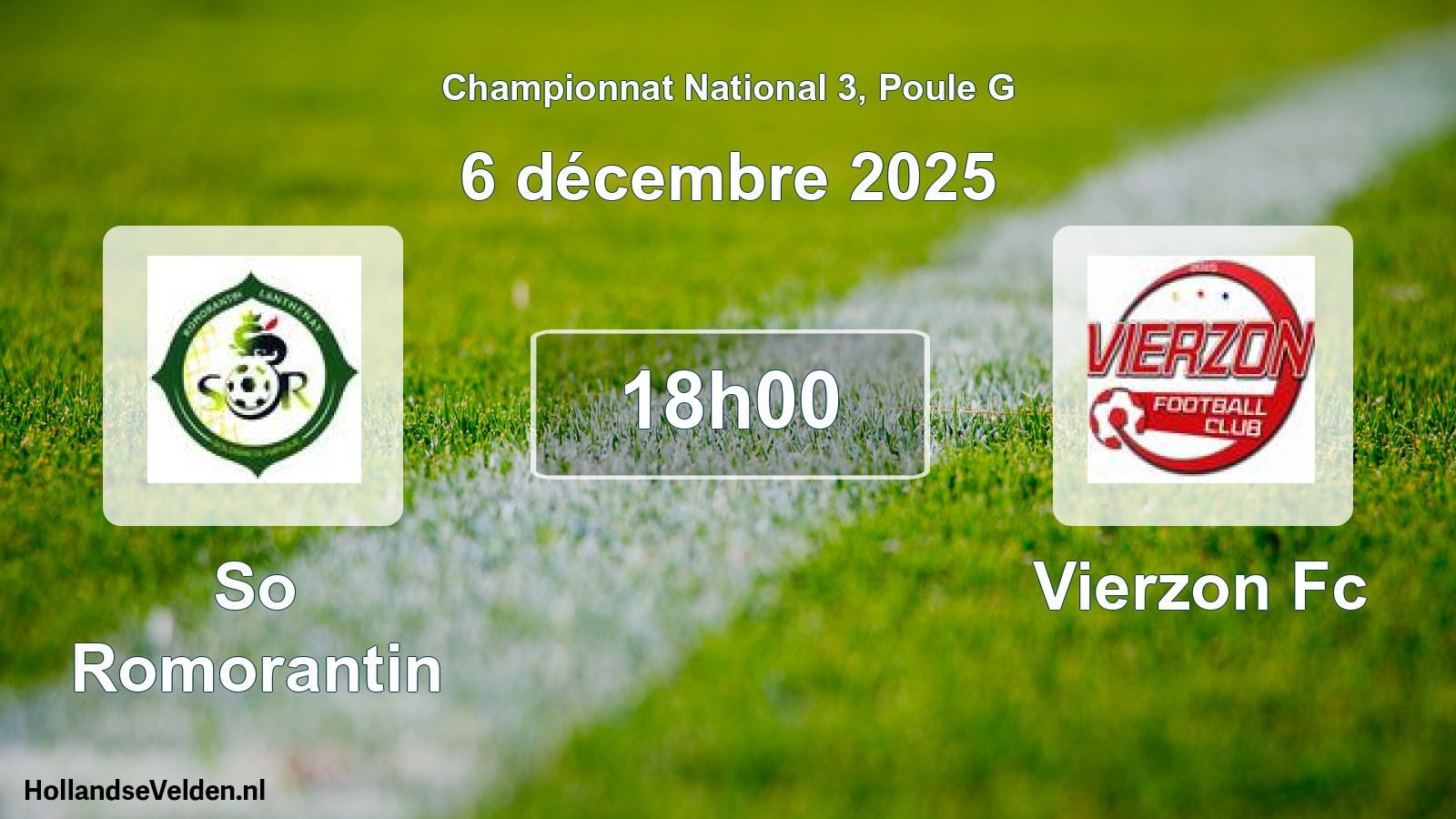 Geplande wedstrijd: So Romorantin - Vierzon Fc (6 décembre 2025)
