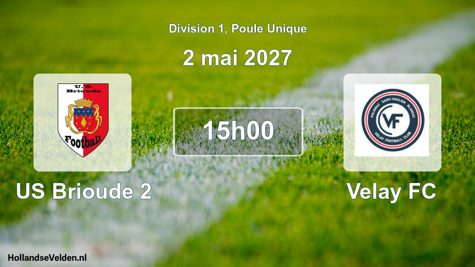 Scheduled Match: US Brioude 2 - Velay FC (2 May 2027)