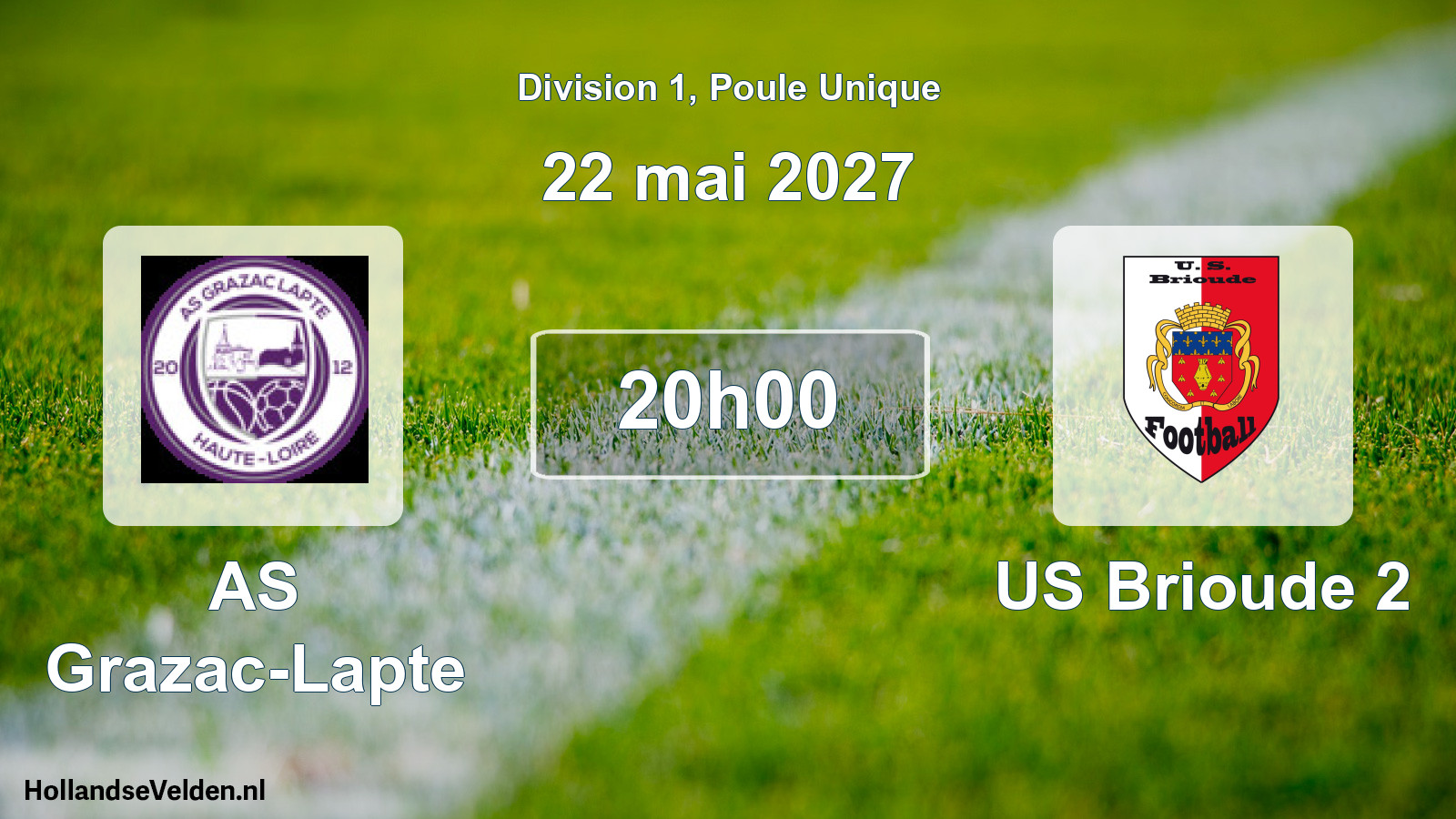 Match programmé: AS Grazac-Lapte - US Brioude 2 (22 mai 2027)