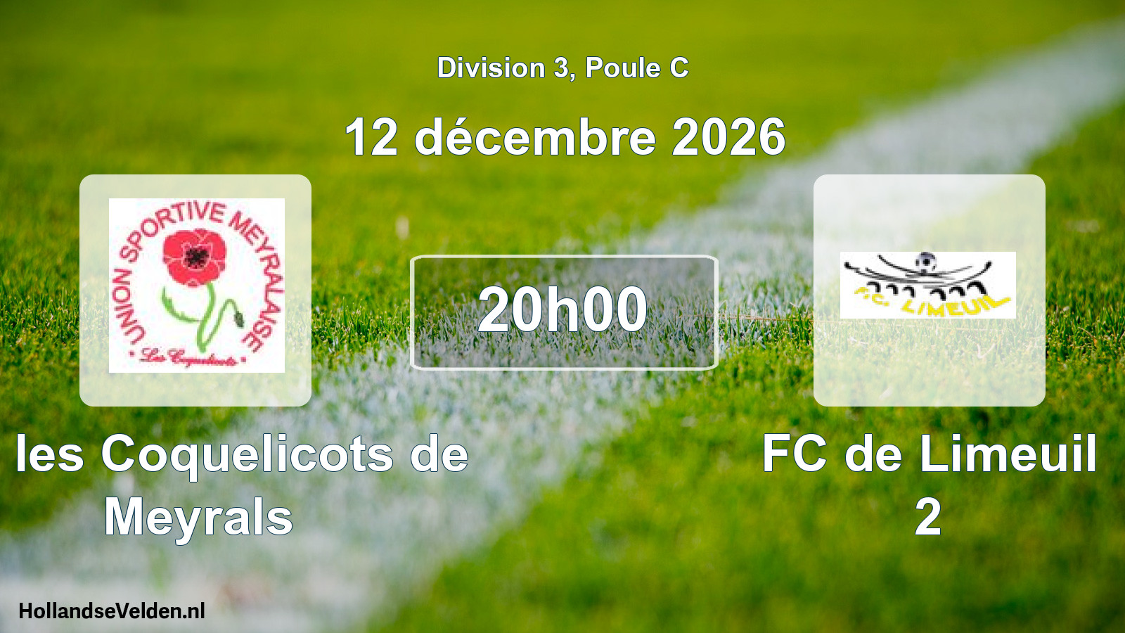 Scheduled Match: US les Coquelicots de Meyrals - FC de Limeuil 2 (12 December 2026)