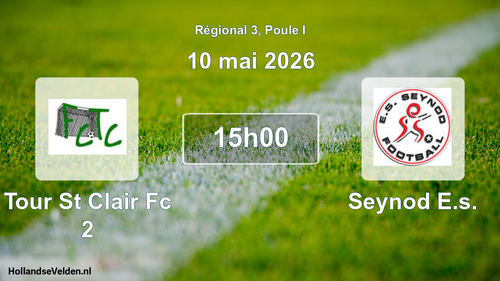 Scheduled Match: Tour St Clair Fc 2 - Seynod E.s. (10 May 2026)