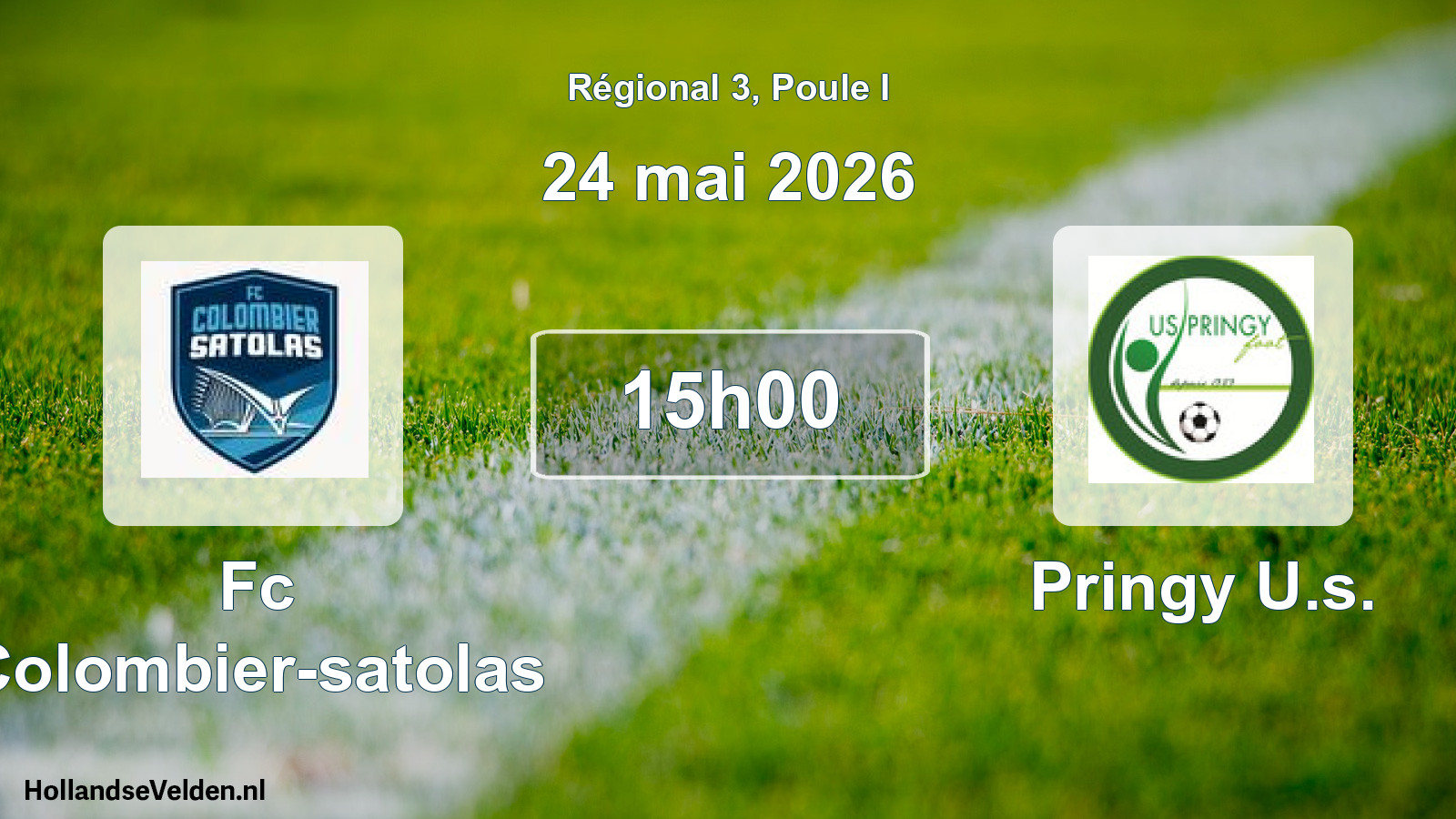 Geplande wedstrijd: Fc Colombier-satolas - Pringy U.s. (24 mei 2026)