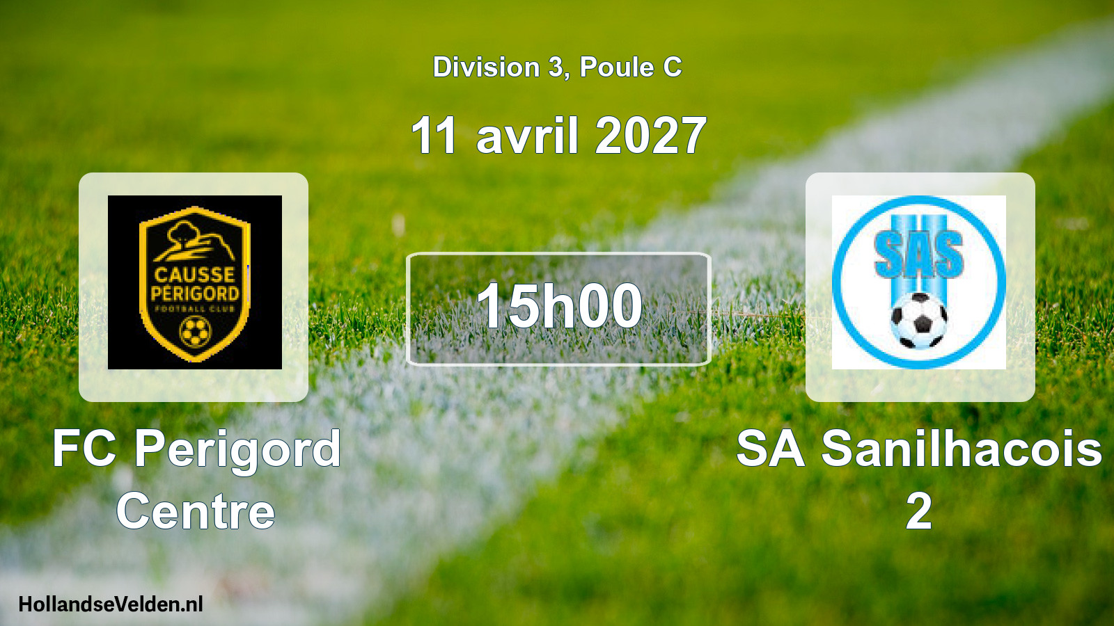 Scheduled Match: FC Perigord Centre - SA Sanilhacois 2 (11 April 2027)