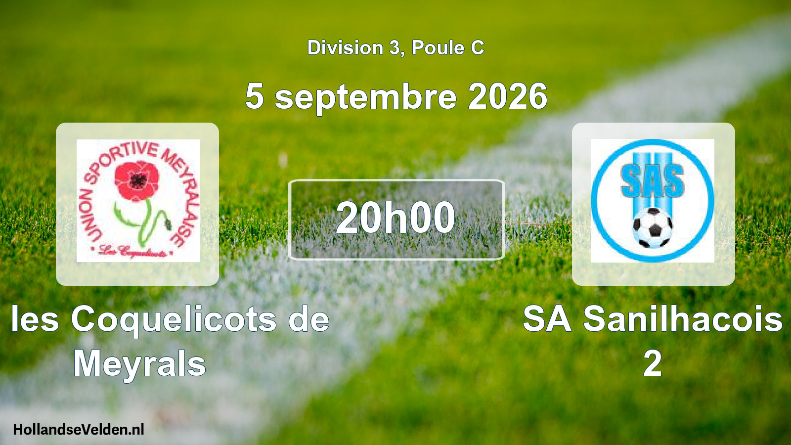 Scheduled Match: US les Coquelicots de Meyrals - SA Sanilhacois 2 (5 September 2026)