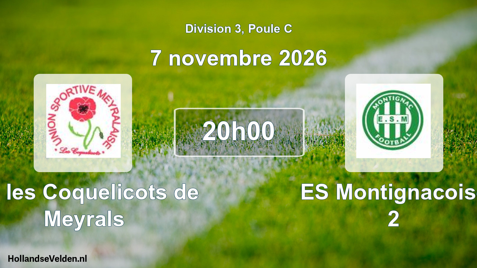 Scheduled Match: US les Coquelicots de Meyrals - ES Montignacoise 2 (7 November 2026)