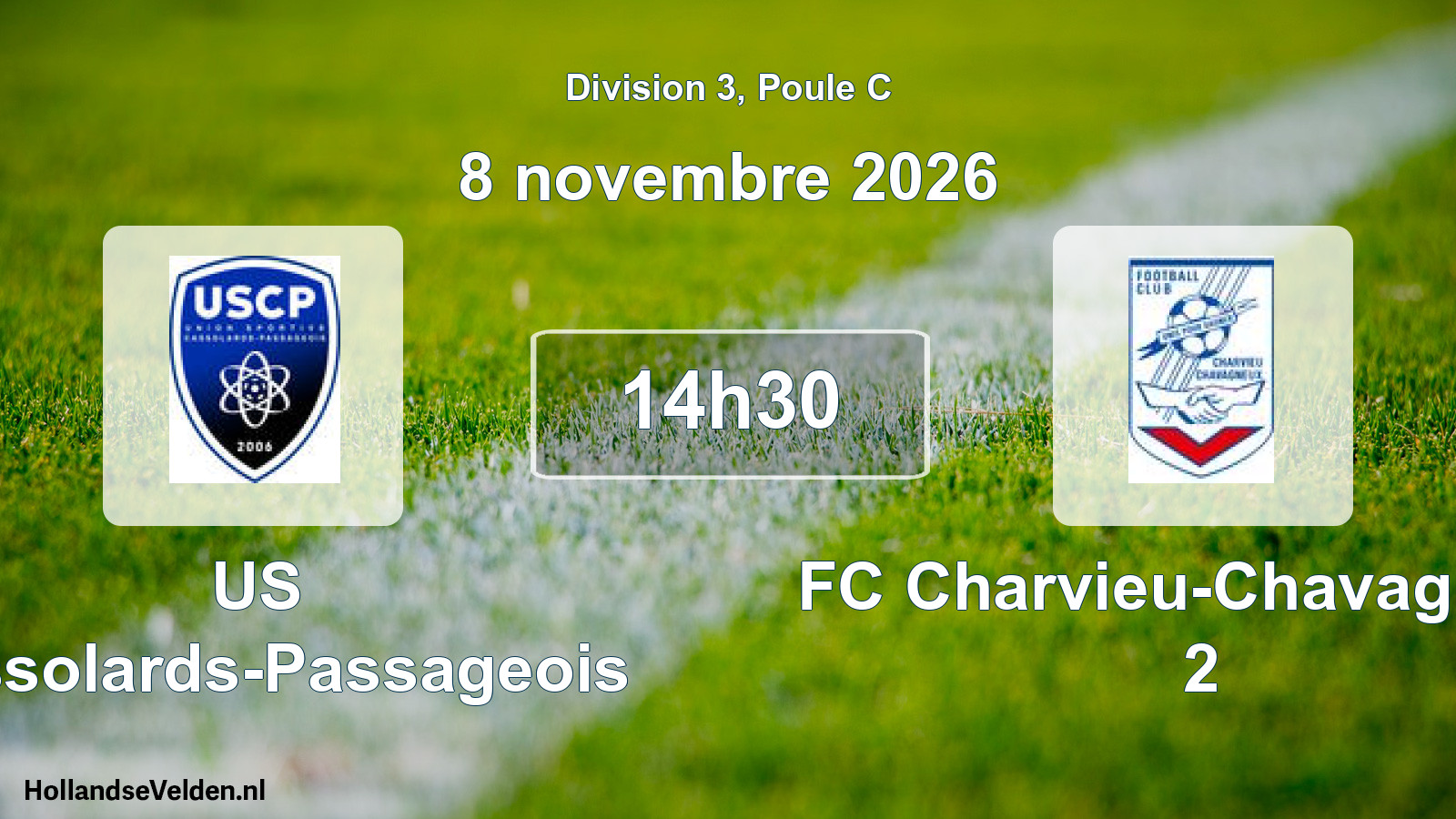 Scheduled Match: US Cassolards-Passageois - FC Charvieu-Chavagneux 2 (8 November 2026)