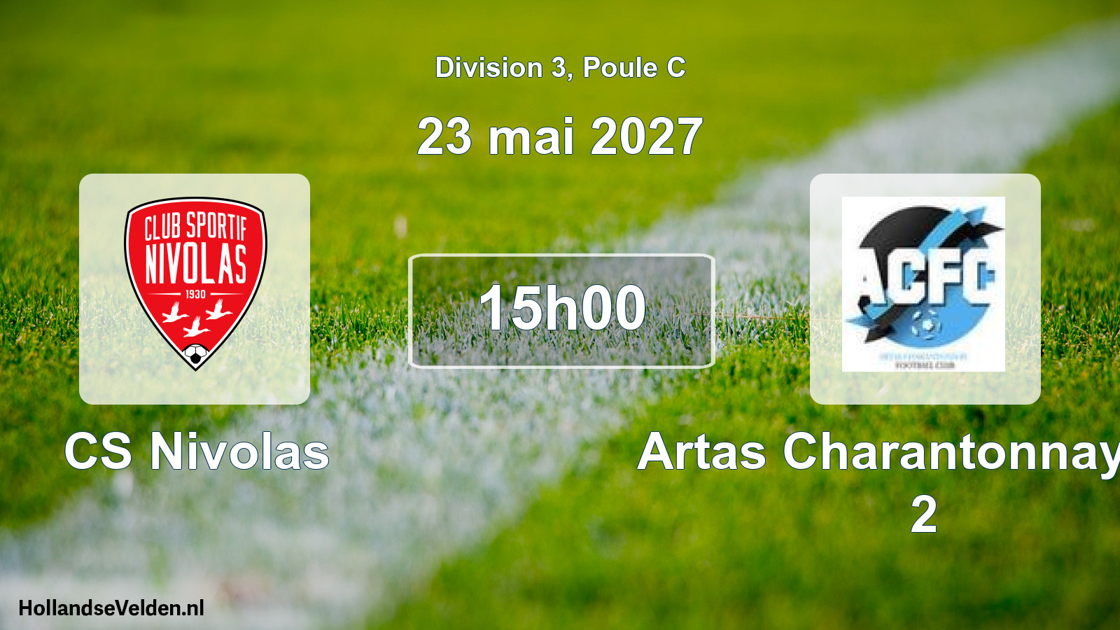 Scheduled Match: CS Nivolas - Artas Charantonnay FC 2 (23 May 2027)