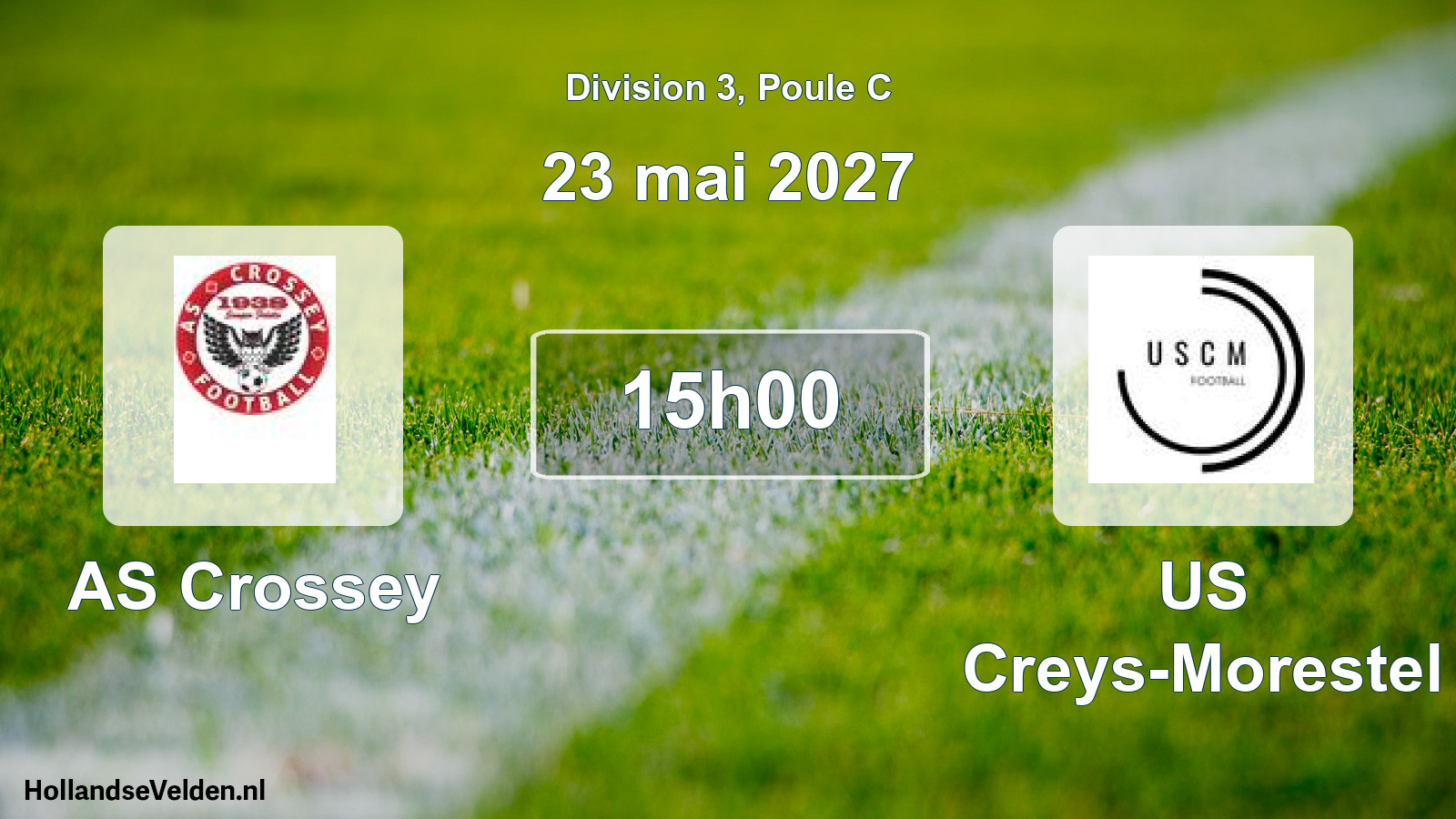 Match programmé: AS Crossey - US Creys-Morestel 2 (23 mai 2027)