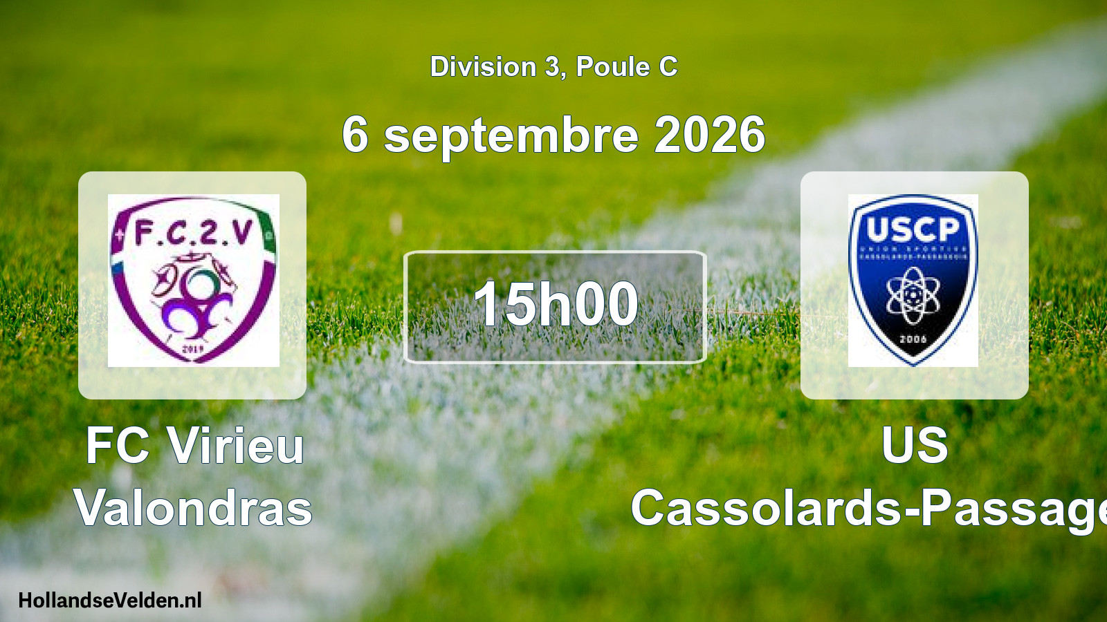 Scheduled Match: FC Virieu Valondras - US Cassolards-Passageois (6 September 2026)