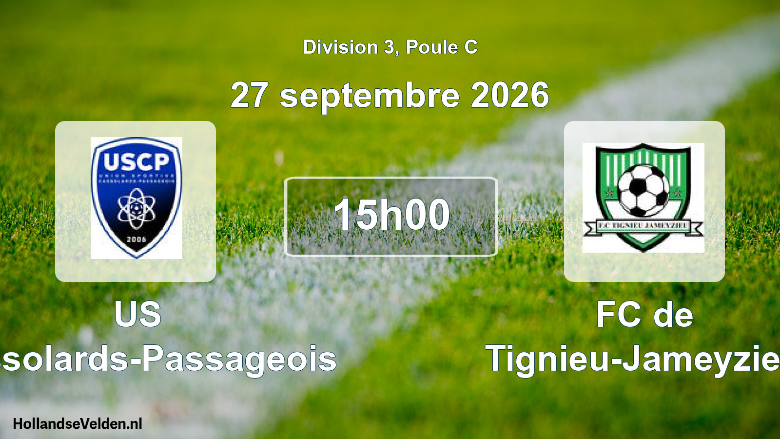 Scheduled Match: US Cassolards-Passageois - FC de Tignieu-Jameyzieu (27 September 2026)
