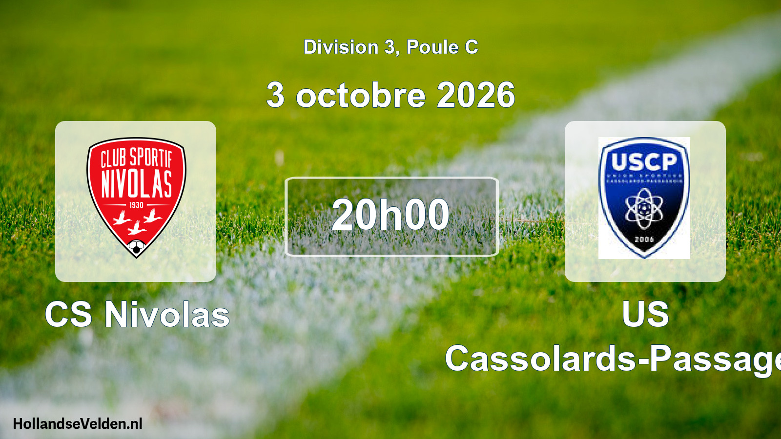 Scheduled Match: CS Nivolas - US Cassolards-Passageois (3 October 2026)