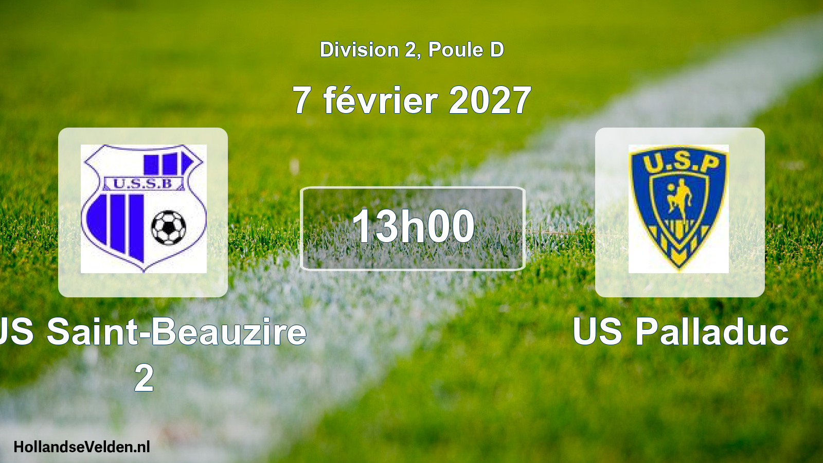 Match programmé: US Saint-Beauzire 2 - US Palladuc (7 février 2027)