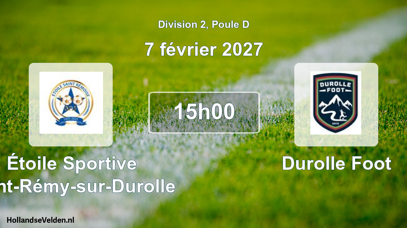 Match programmé: Étoile Sportive Saint-Rémy-sur-Durolle - Durolle Foot (7 février 2027)