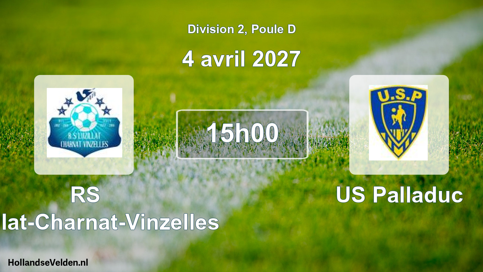 Match programmé: RS Luzillat-Charnat-Vinzelles - US Palladuc (4 avril 2027)