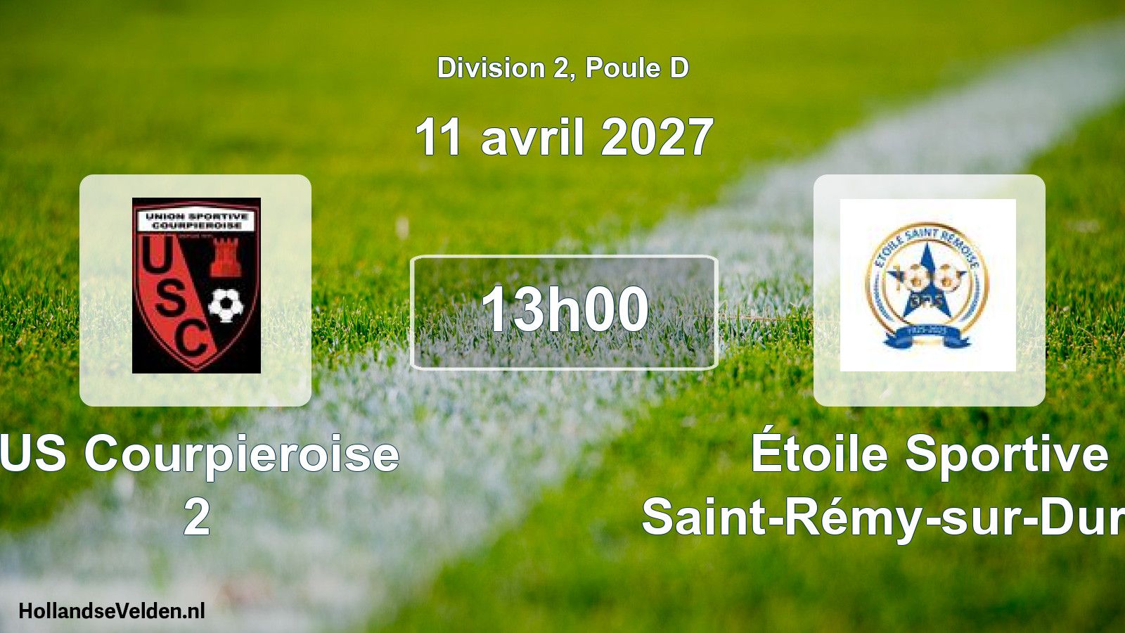 Match programmé: US Courpieroise 2 - Étoile Sportive Saint-Rémy-sur-Durolle (11 avril 2027)