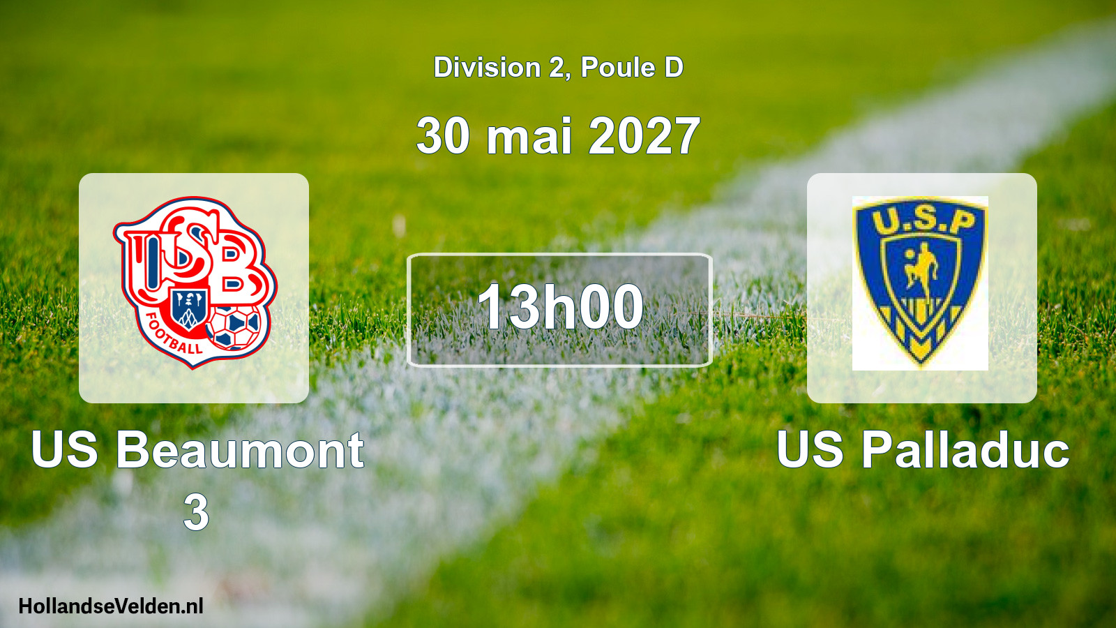 Match programmé: US Beaumont 3 - US Palladuc (30 mai 2027)