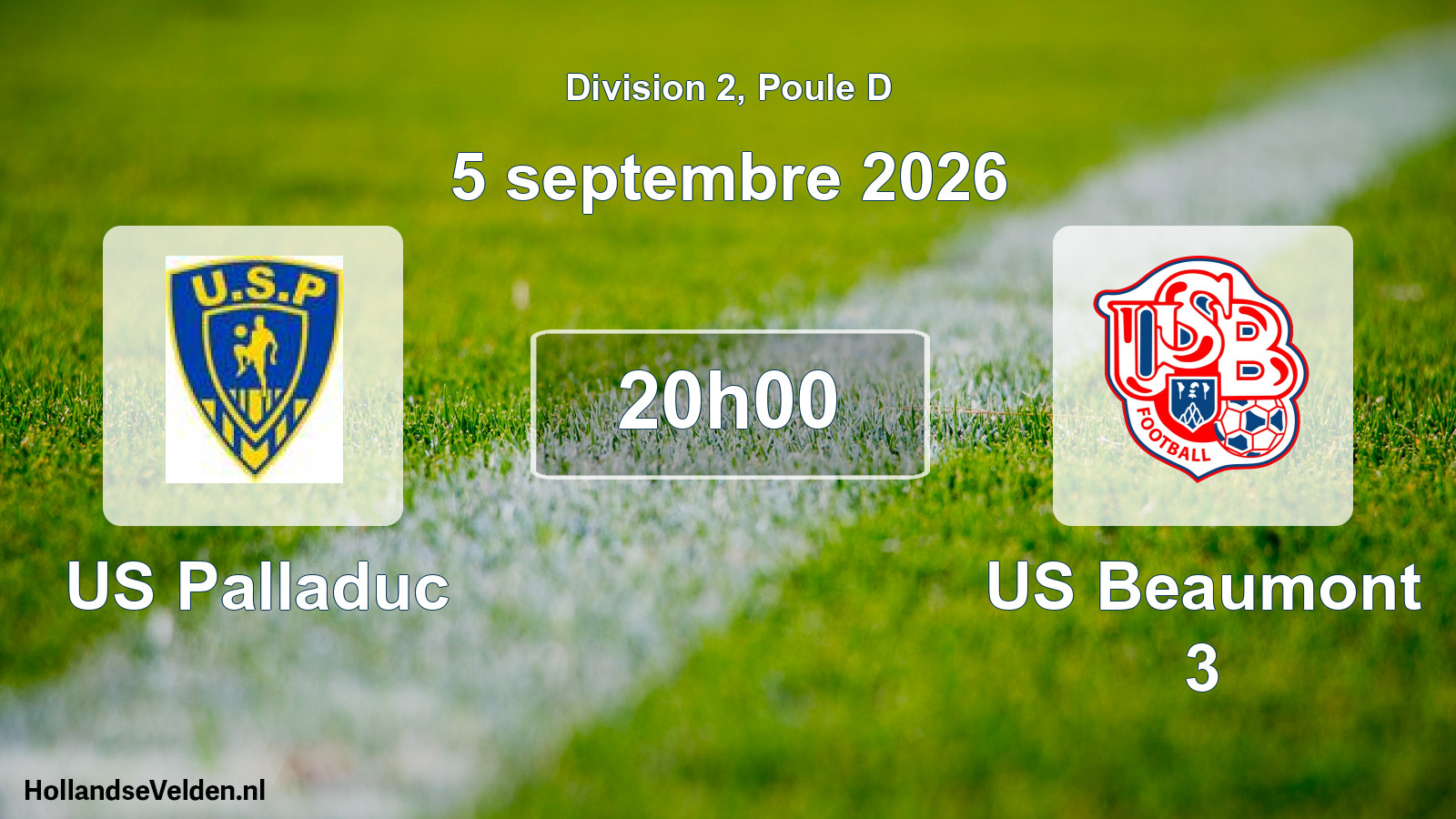 Match programmé: US Palladuc - US Beaumont 3 (5 septembre 2026)