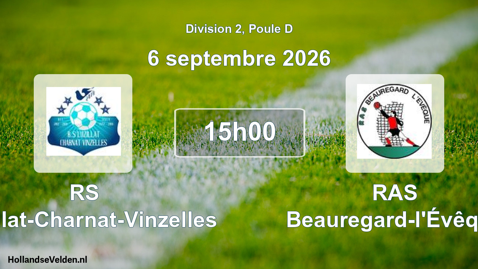Match programmé: RS Luzillat-Charnat-Vinzelles - RAS Beauregard-l'Évêque (6 septembre 2026)