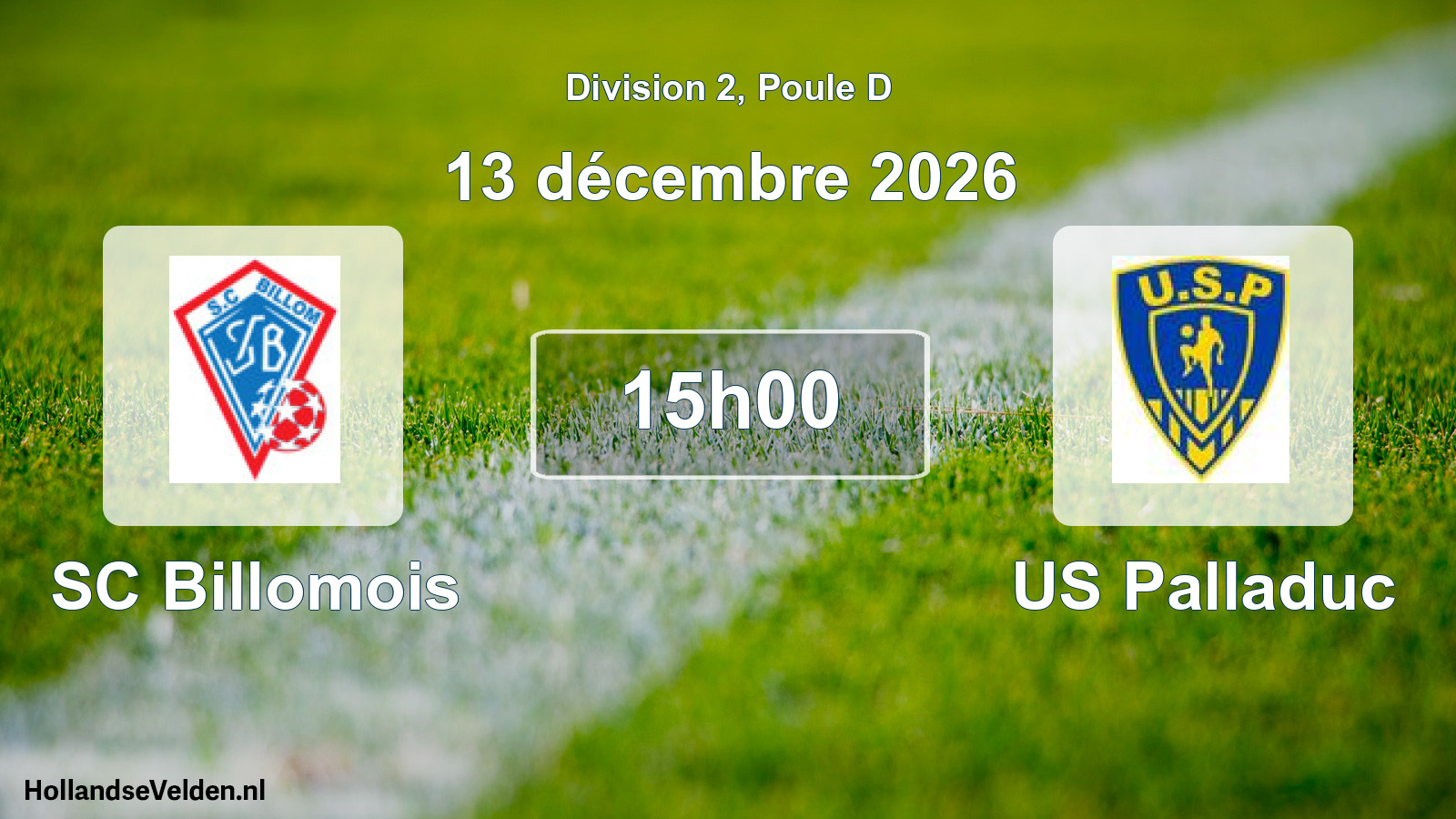 Match programmé: SC Billomois - US Palladuc (13 décembre 2026)