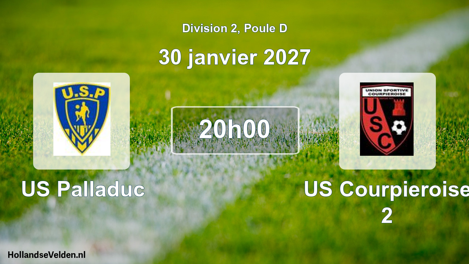 Match programmé: US Palladuc - US Courpieroise 2 (30 janvier 2027)