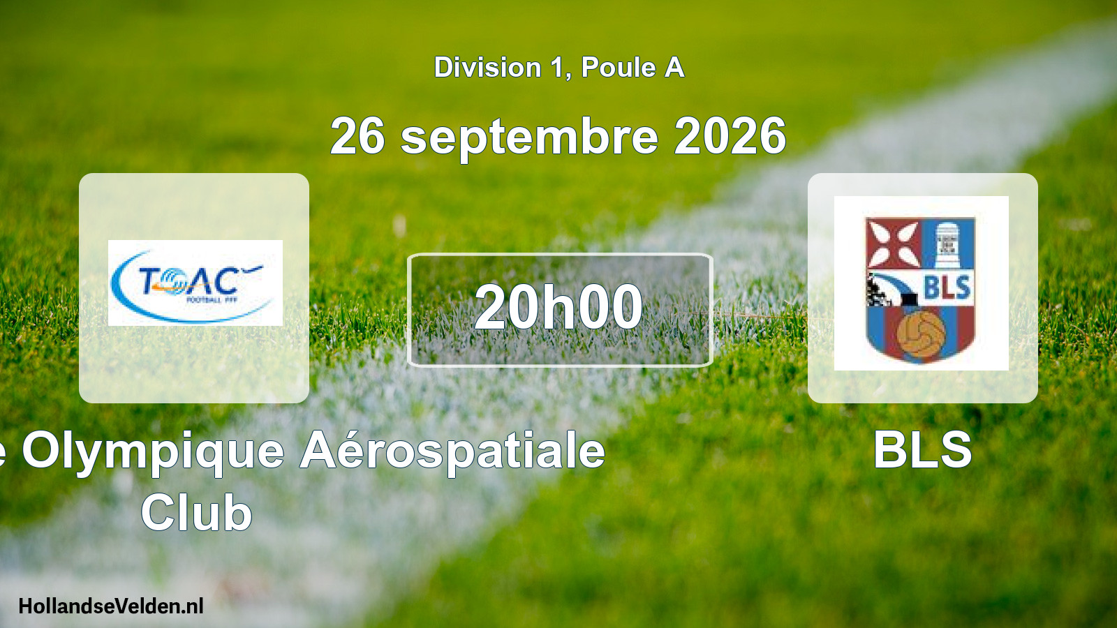 Match programmé: Toulouse Olympique Aérospatiale Club - BLS (26 septembre 2026)