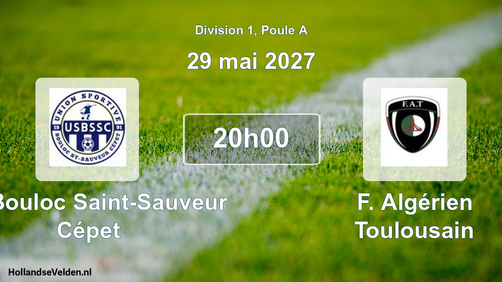Match programmé: US Bouloc Saint-Sauveur Cépet - F. Algérien Toulousain (29 mai 2027)