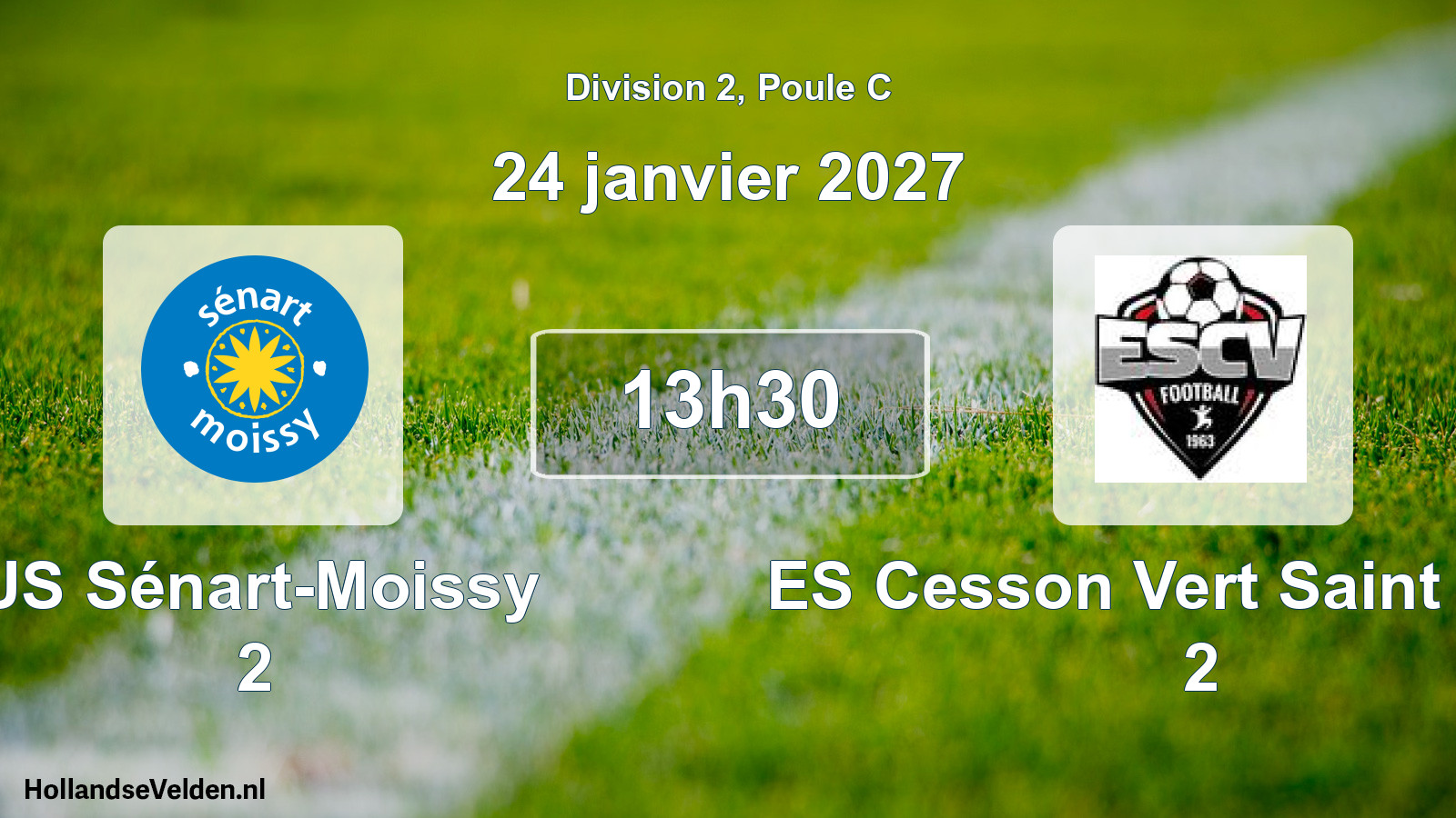 Scheduled Match: US Sénart-Moissy 2 - ES Cesson Vert Saint Denis 2 (24 January 2027)