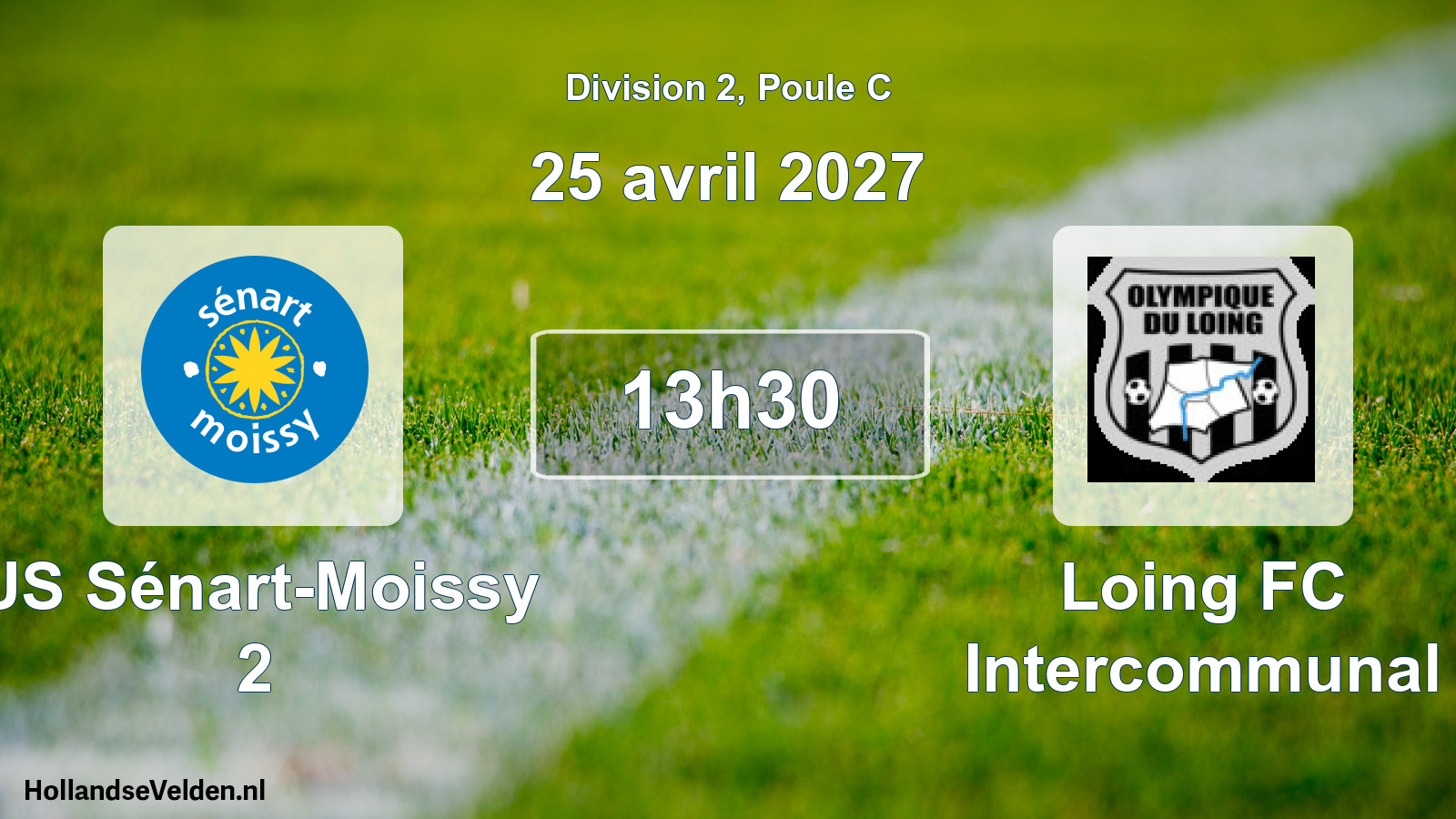 Scheduled Match: US Sénart-Moissy 2 - Loing FC Intercommunal (25 April 2027)